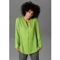 aniston casual blouse zonder sluiting in trendy knalkleuren groen