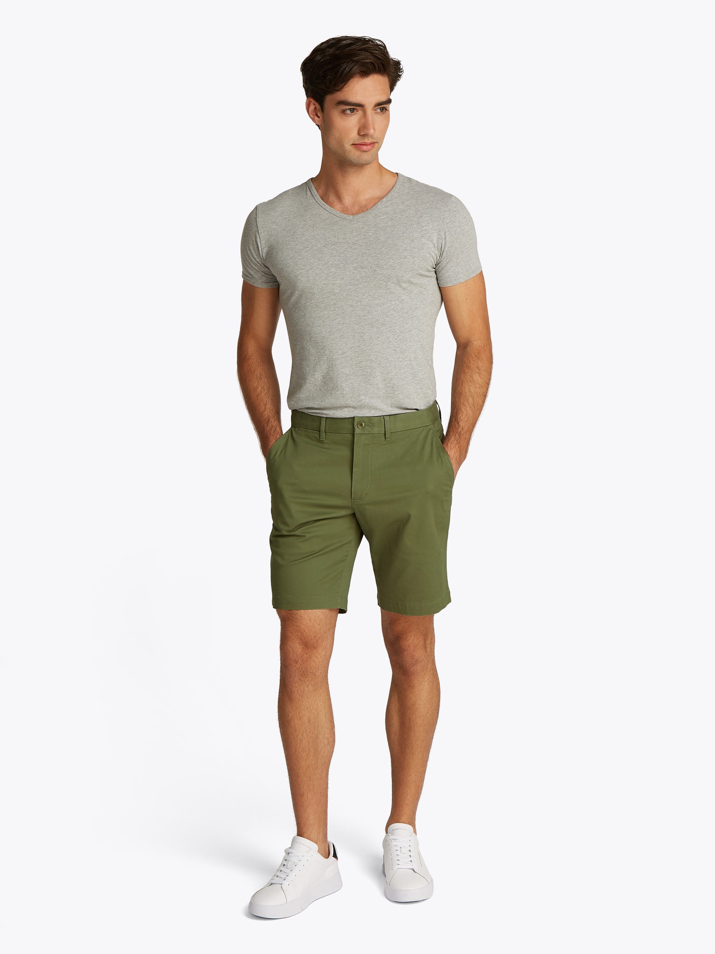 Tommy Hilfiger Chino-short BROOKLYN SHORT 1985 in een klassiek design