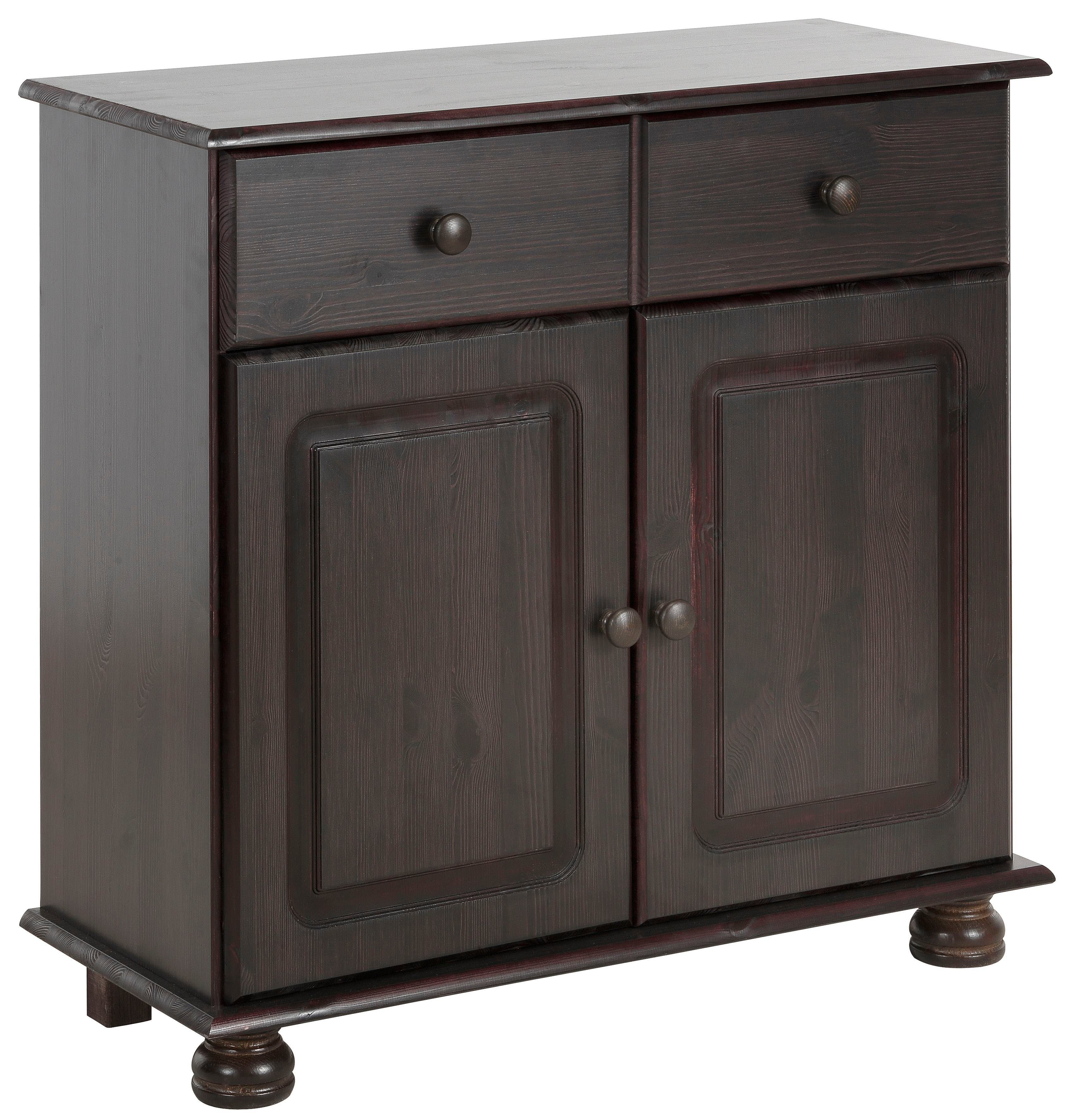 Home affaire Dressoir Mette Commode met gefreesde, bolvormige voeten, breedte 80 cm