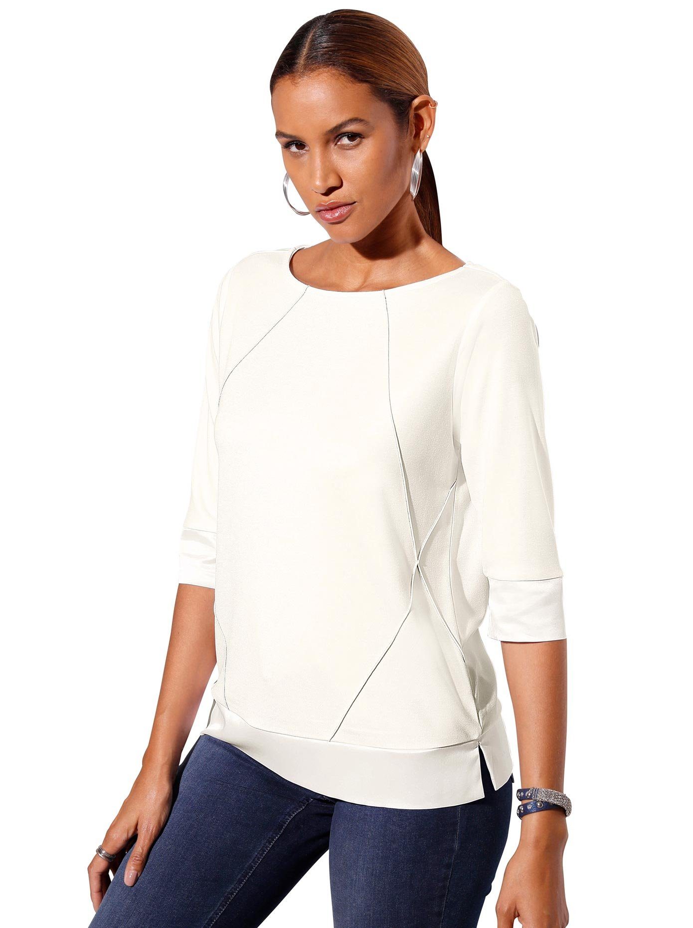 Creation L Sweatshirt dames sweaters maat 36 wit