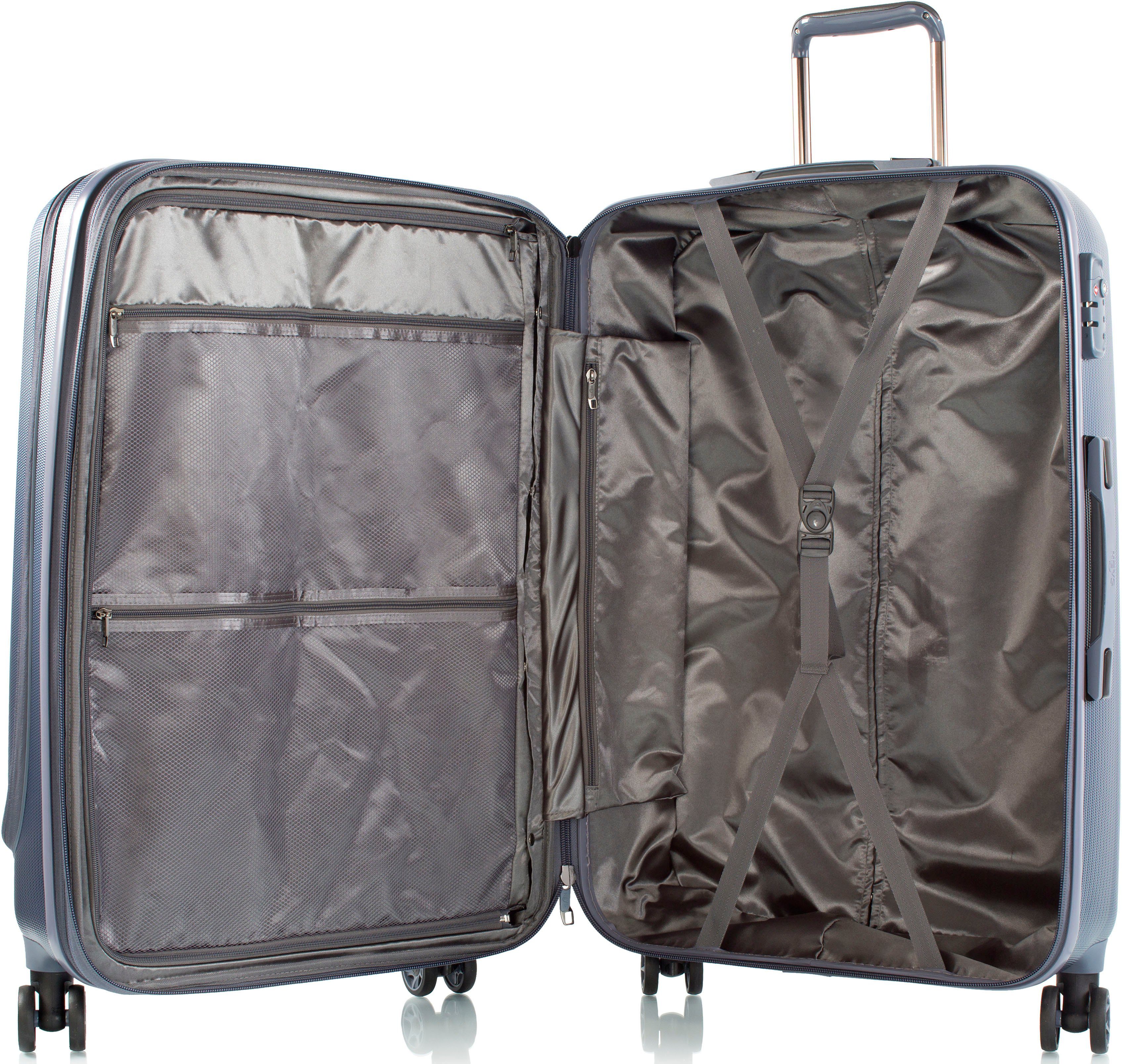 Heys Hardshell-trolley Vantage in verschillende kleuren en maten x Joachim Llambi reisbagage met voorkant toegang vak volumevergroting