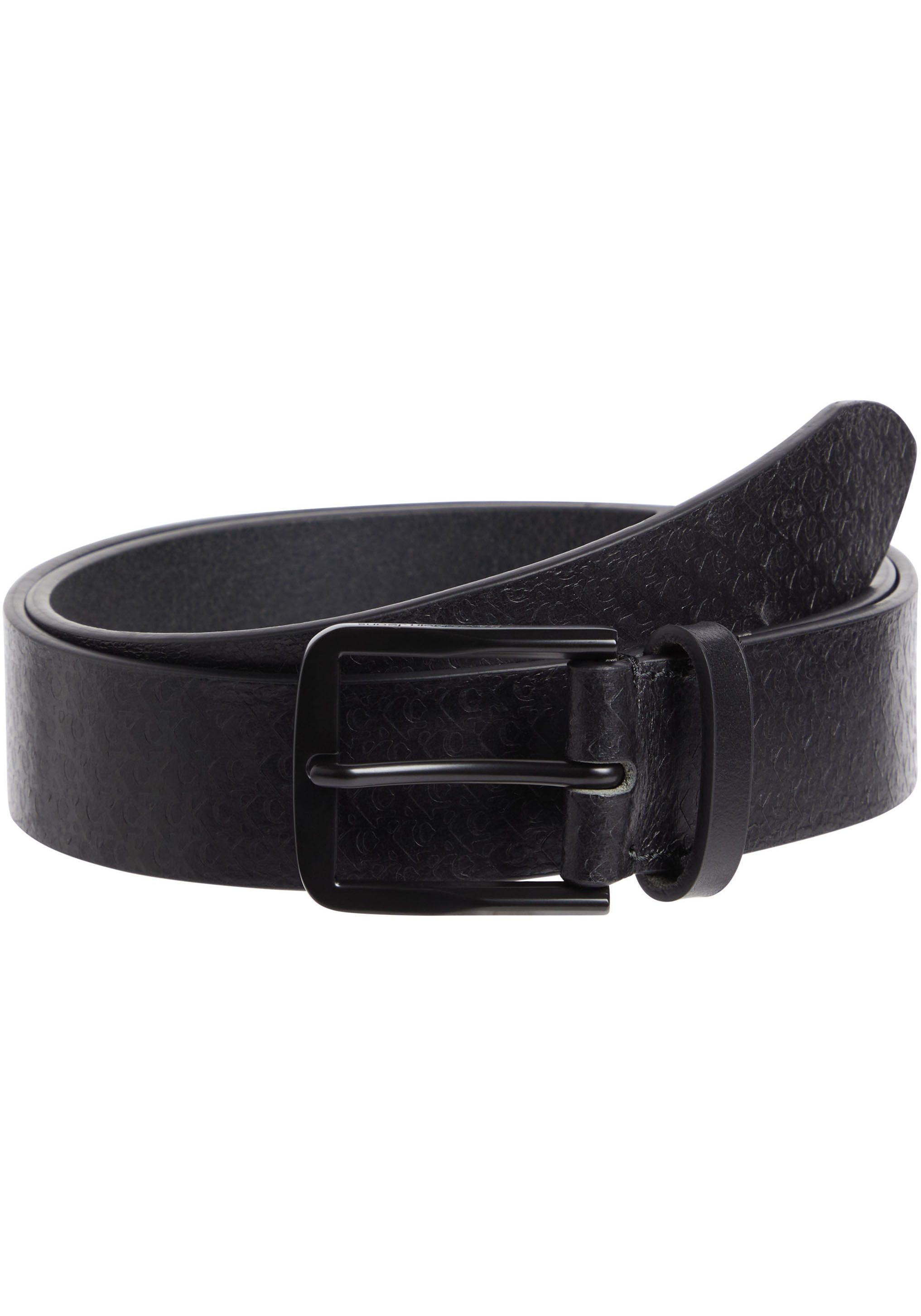 Calvin Klein Leren riem CLASSIC FLAT LTHR BELT 35MM AOP