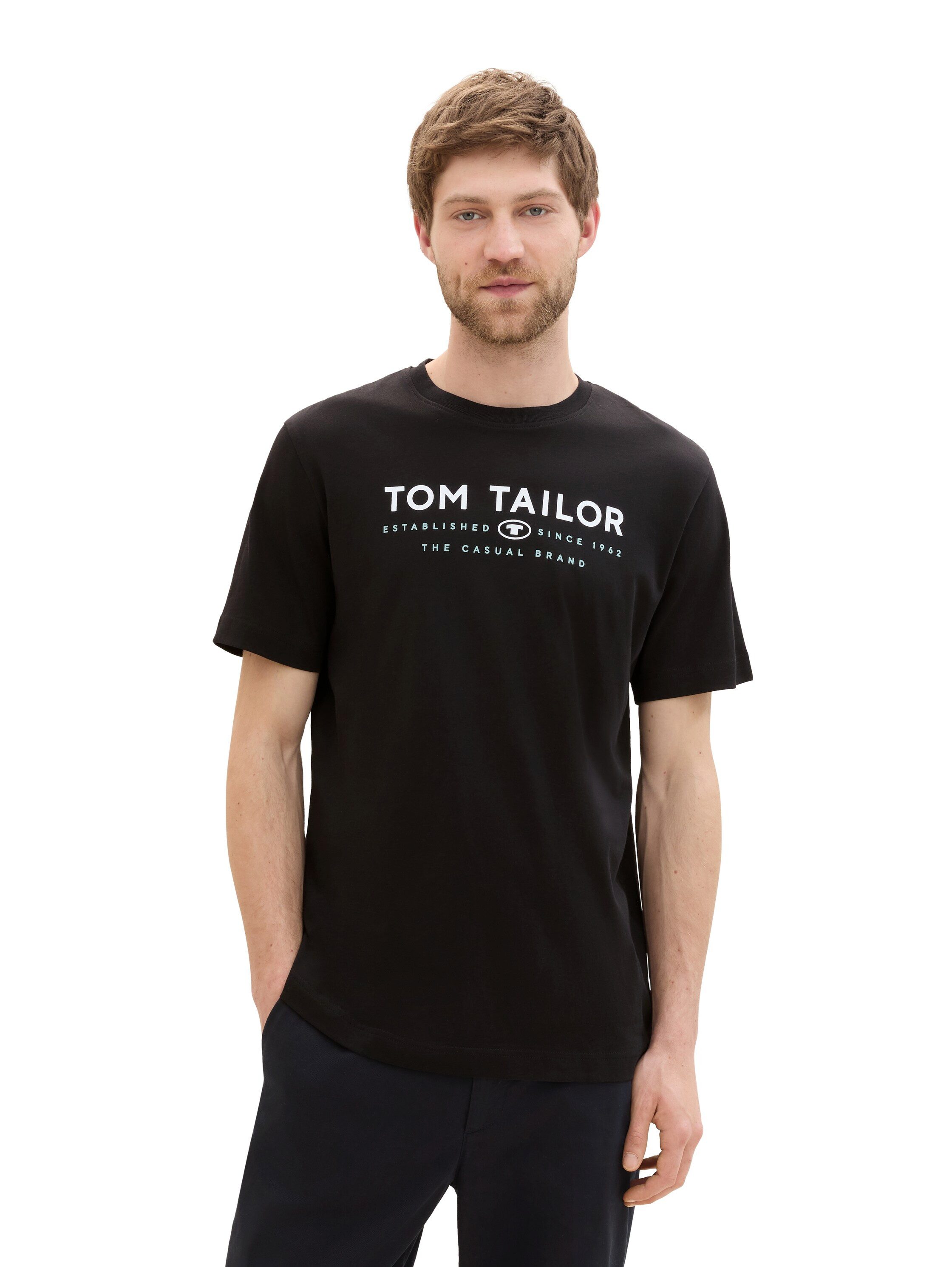 Tom Tailor Shirt met print met logoprint