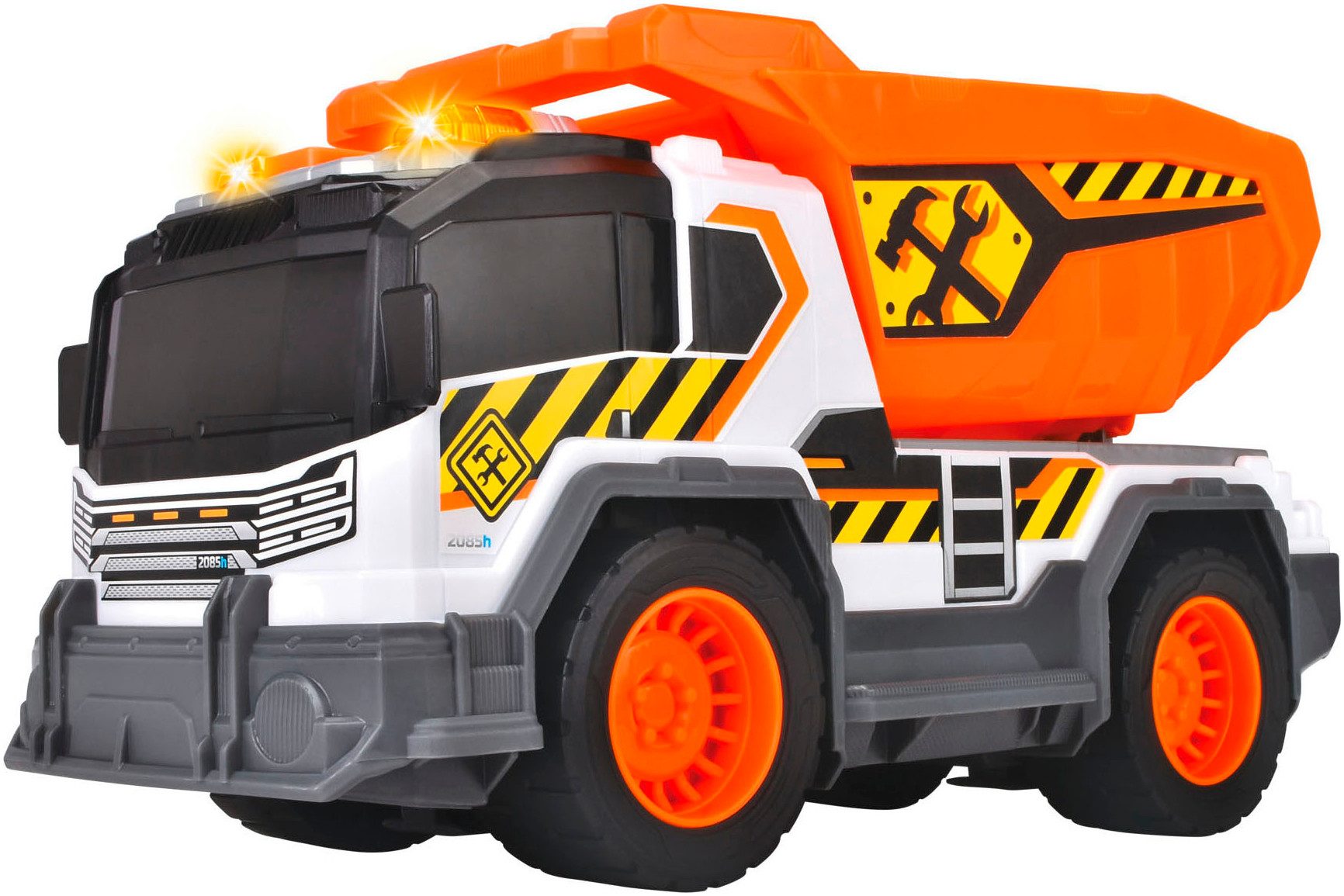 Dickie Toys Speelgoed-kiepwagen Dump Truck met licht en geluid