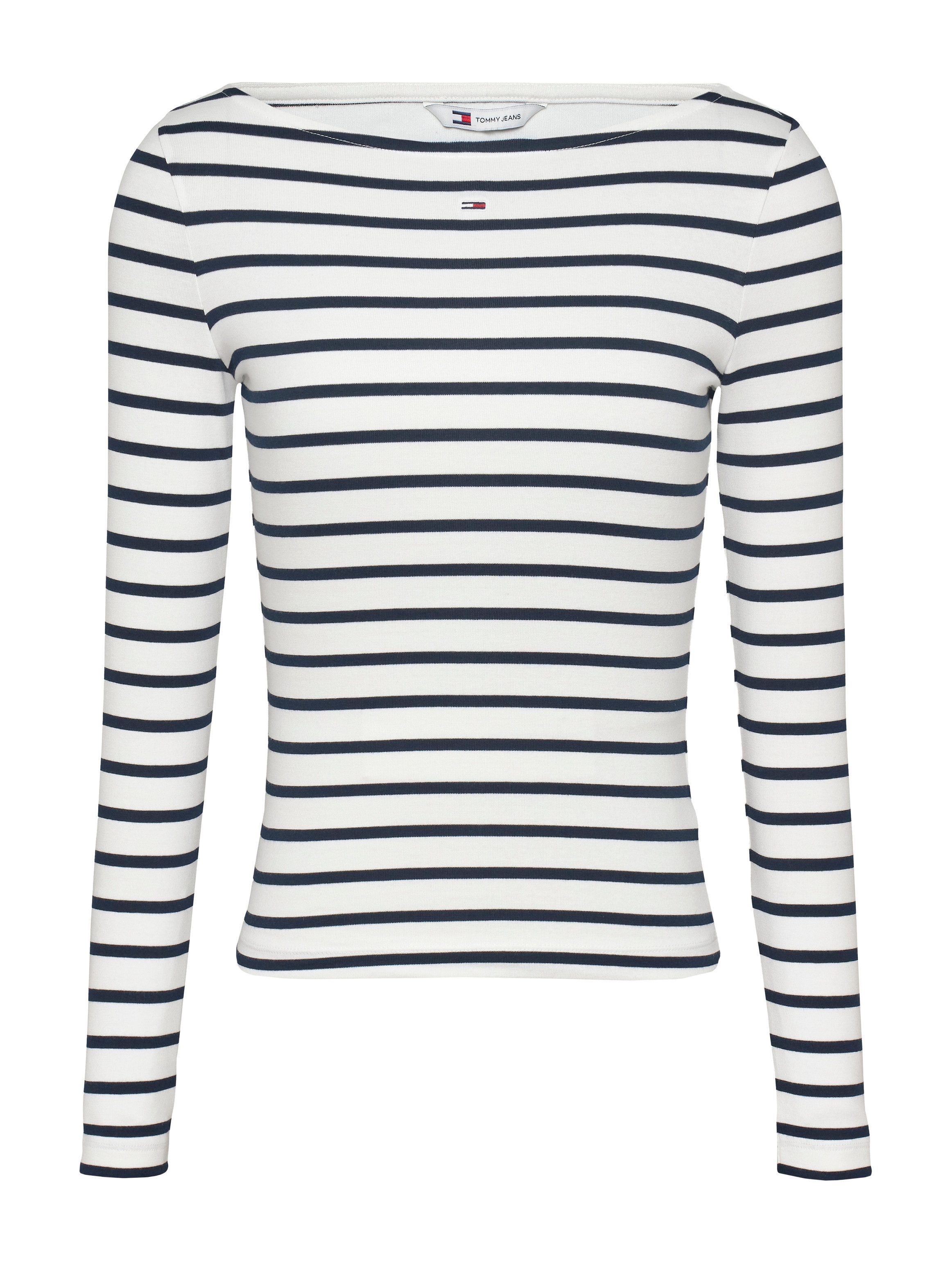 TOMMY JEANS Shirt met lange mouwen TJW BOAT NECK TOP LS