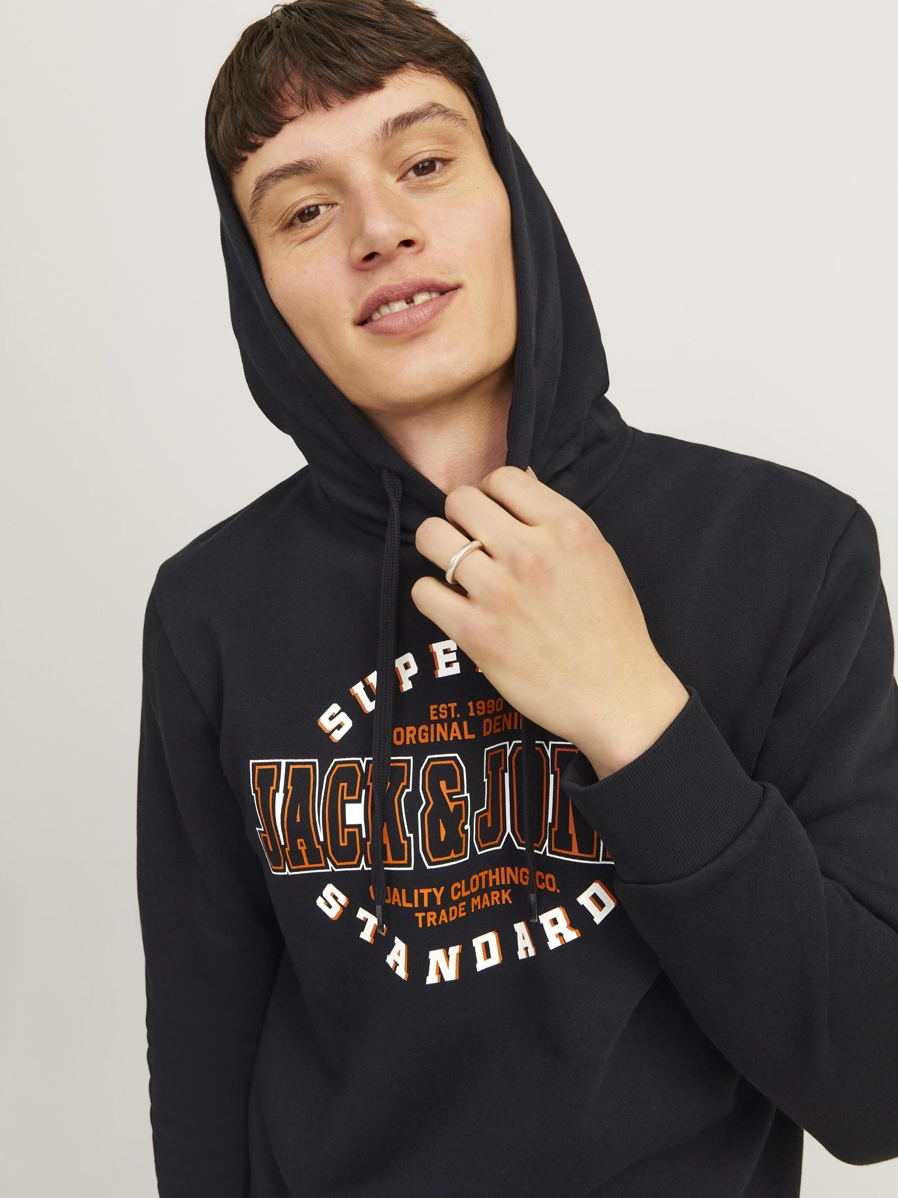 Jack & Jones Hoodie JJELOGO SWEAT HOOD 2 COL 24 25 NOOS