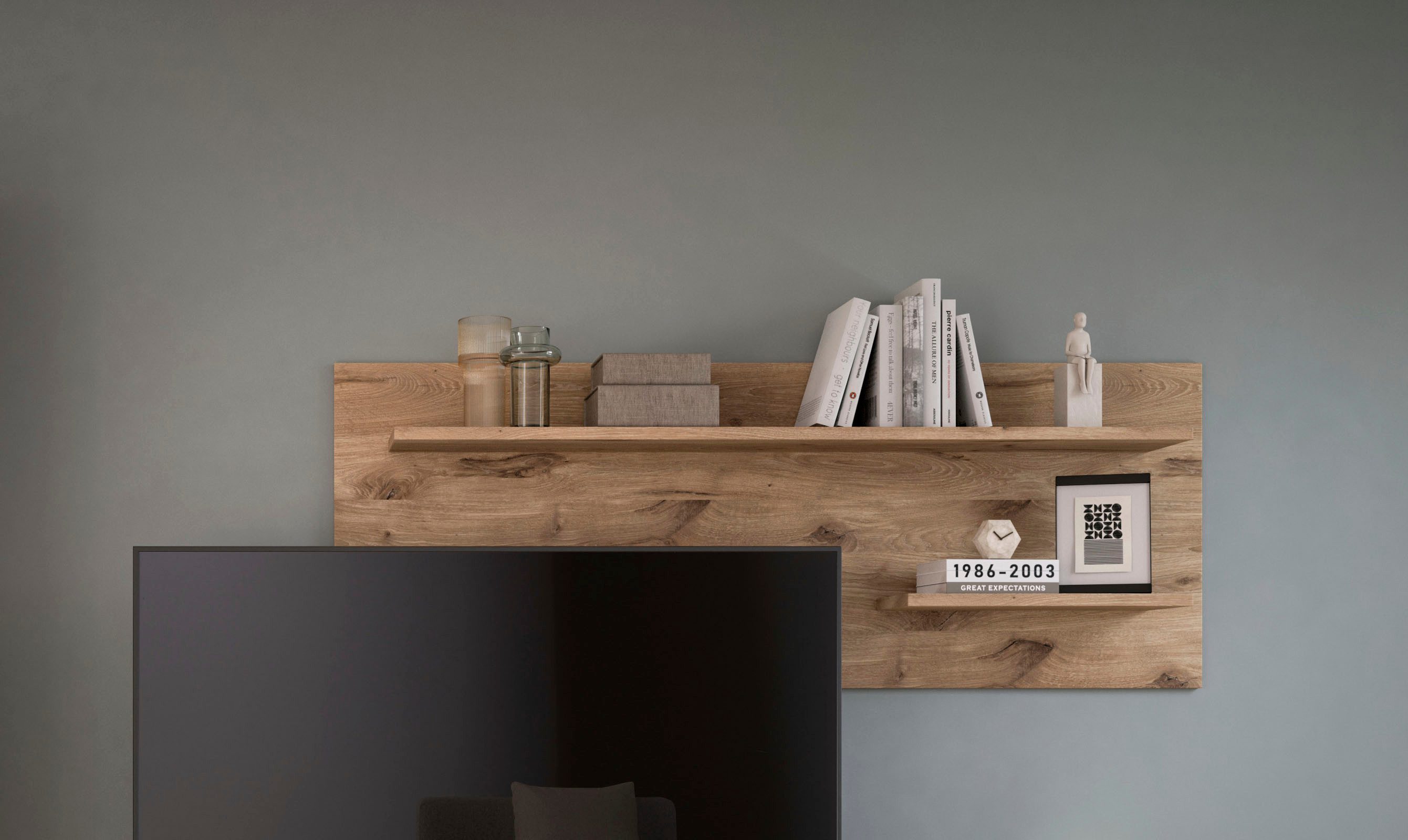 INOSIGN Wandrek Silvestris, Breedte 160 cm, 2 Planken, inclusief Montagemateriaal (1 stuk)