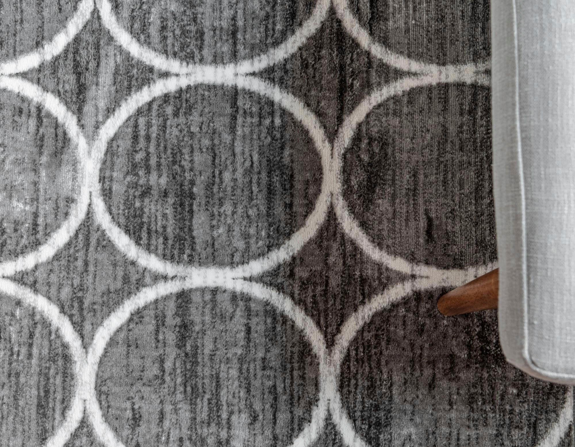 Myflair Möbel & Accessoires Vloerkleed Titan trellis voorraadopruiming Korte pool, geweven, modern design, motief rondjes