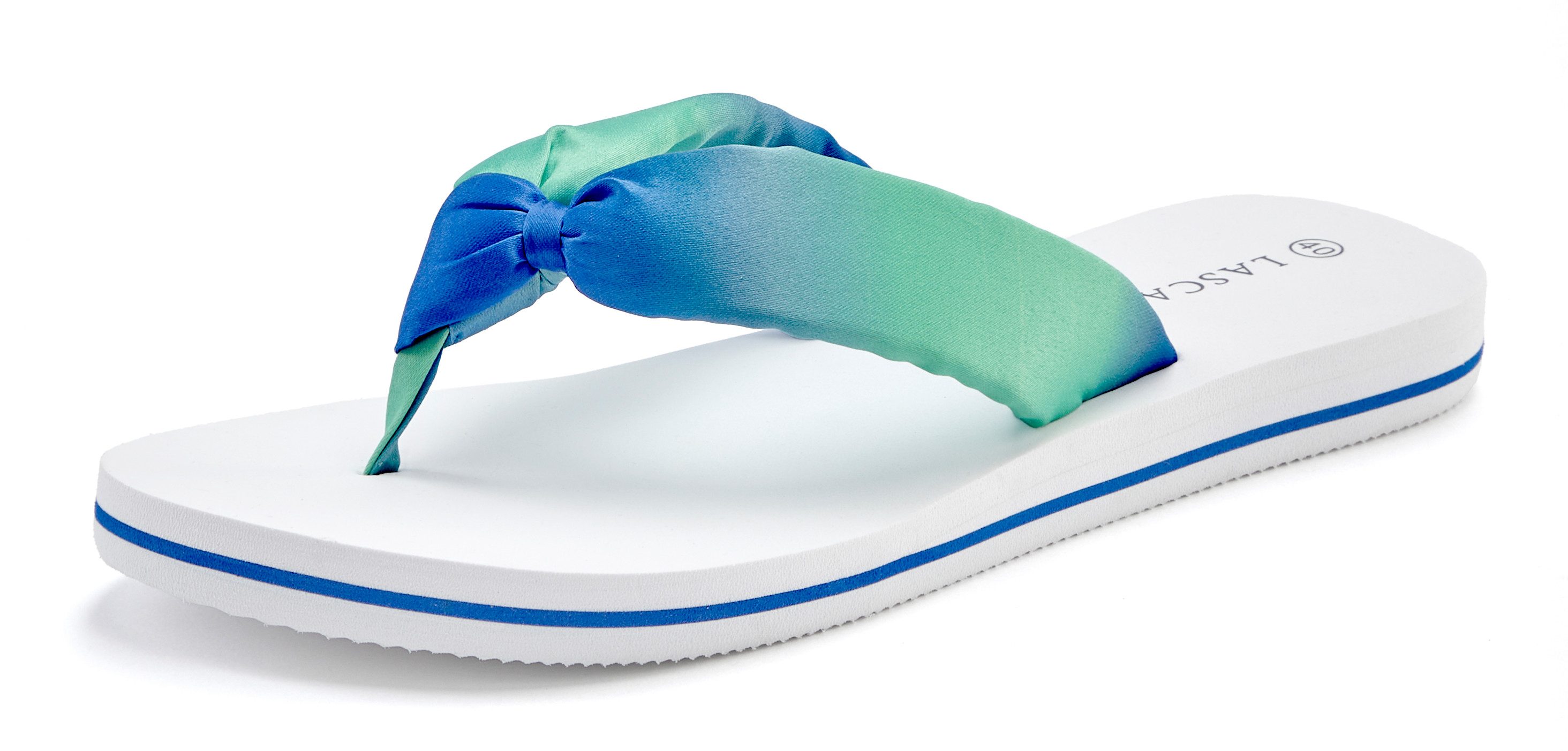 Lascana Badslippers Sandaal, pantoletten, badschoen ultralicht met zacht band VEGAN