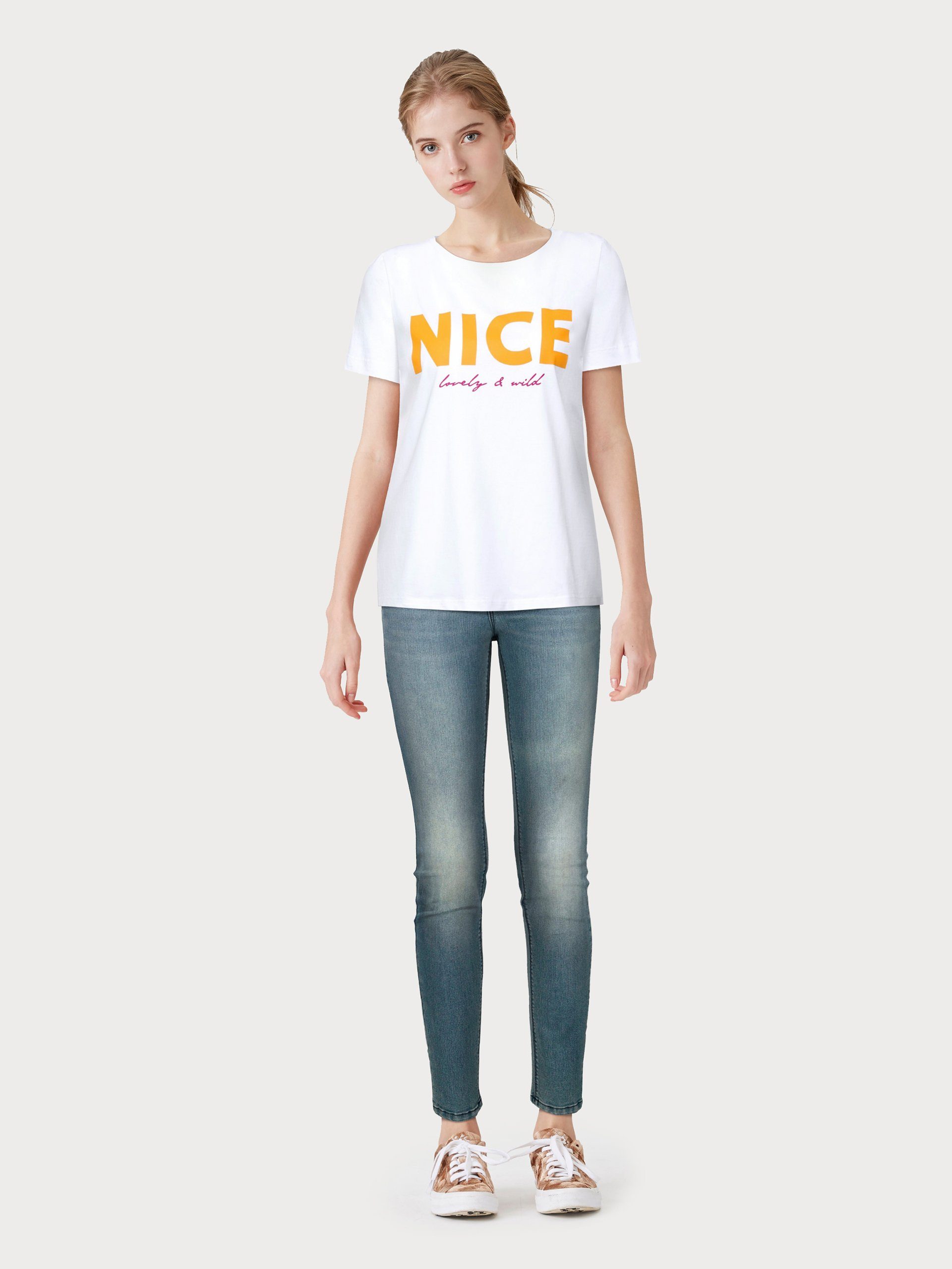 Arizona Skinny fit jeans Shaping skinny pasvorm, normale taille, in stretchkwaliteit, used-look