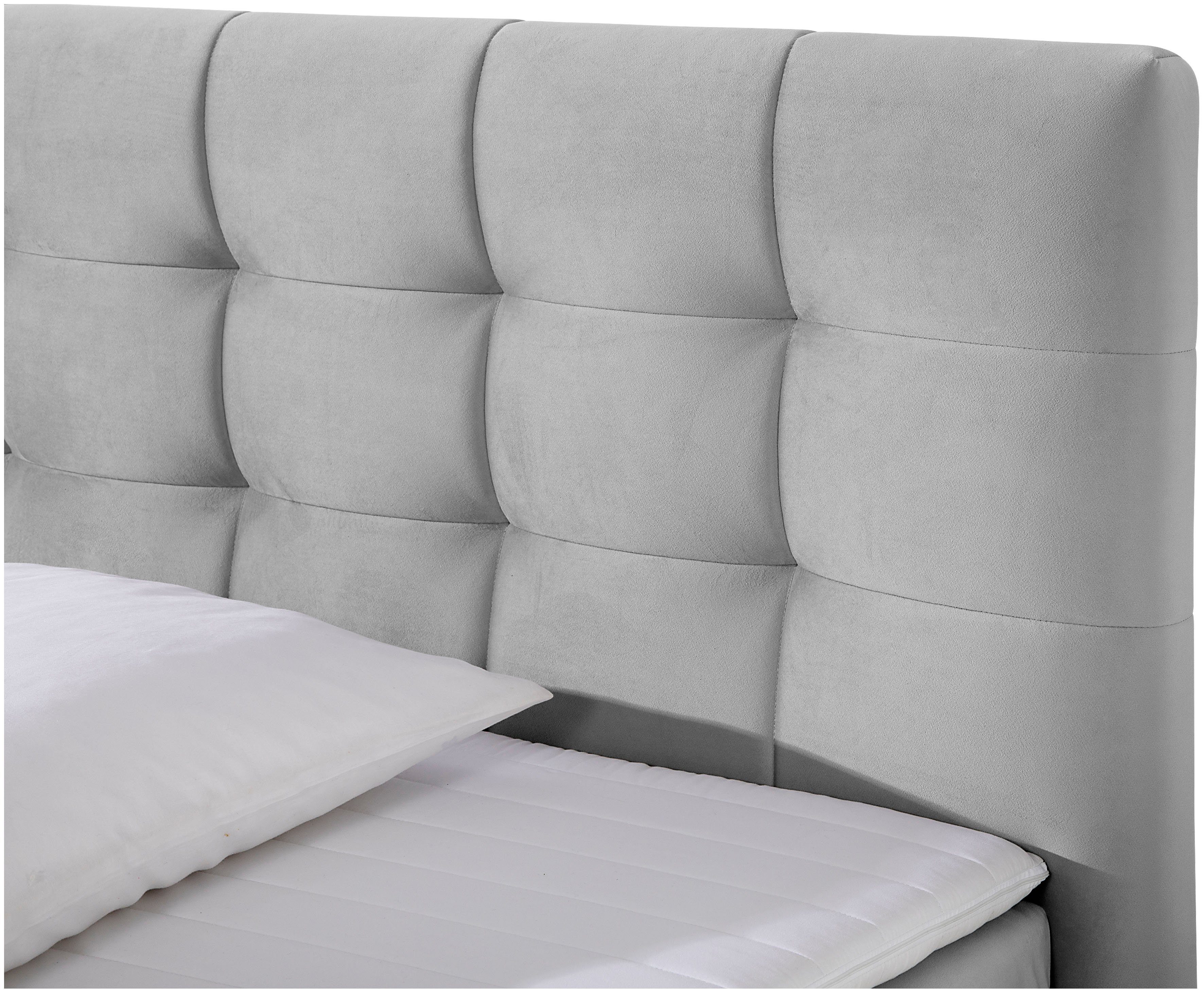 INOSIGN Boxspring Vaasa inclusief bedlade & topper, xxl-uitvoering, extra lengte 220 cm
