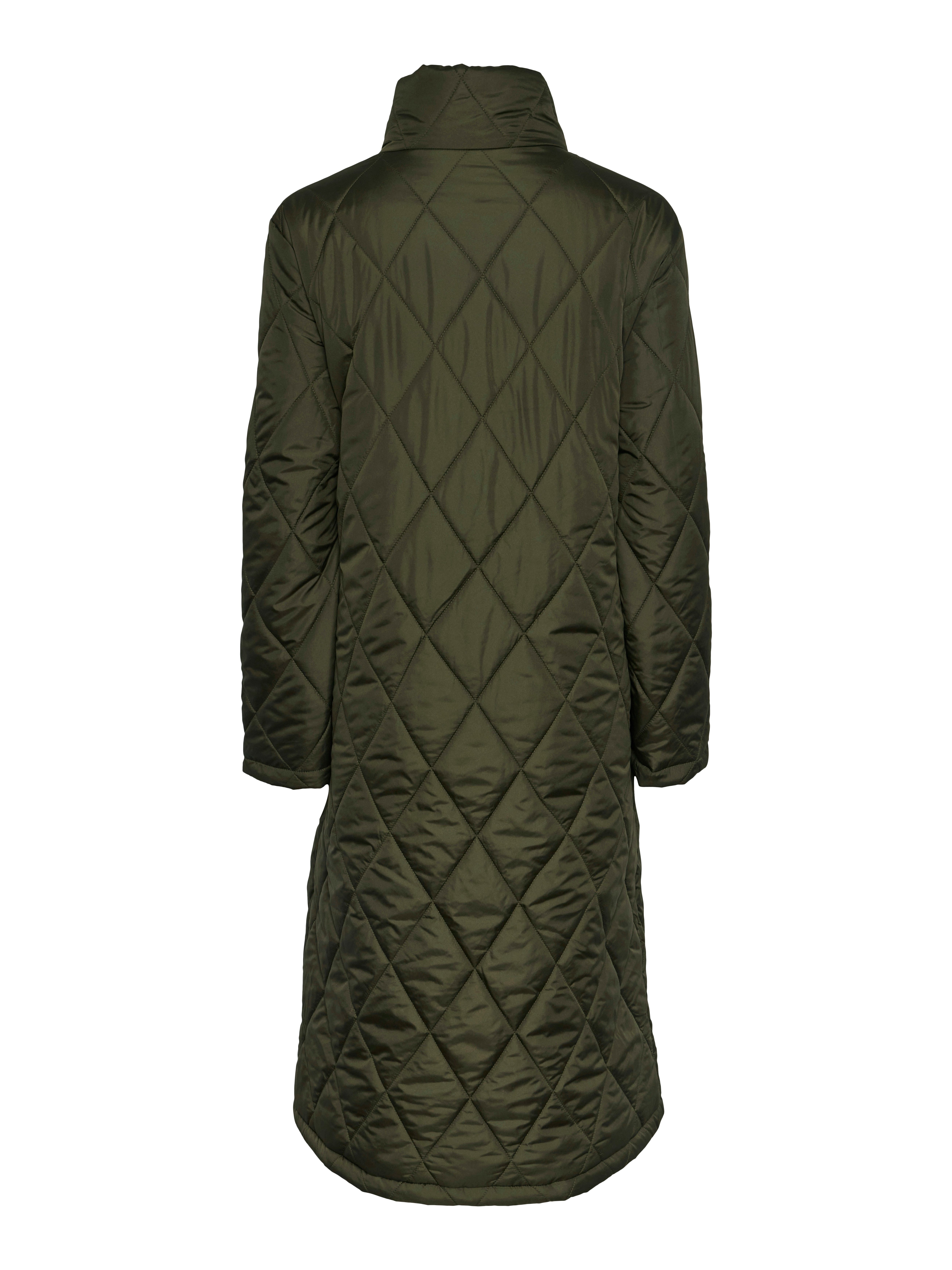 pieces Gewatteerde jas PCMAILEY LONG QUILTED JACKET NOOS BC