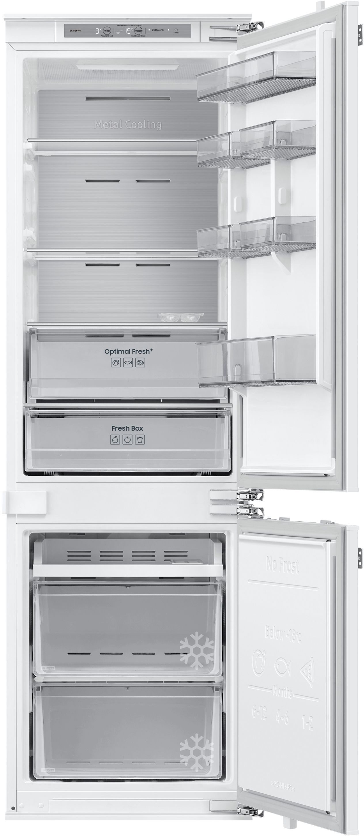 Samsung Inbouw koel-vriescombinatie BRB80F26BDFO, 177,5 cm x 54 cm