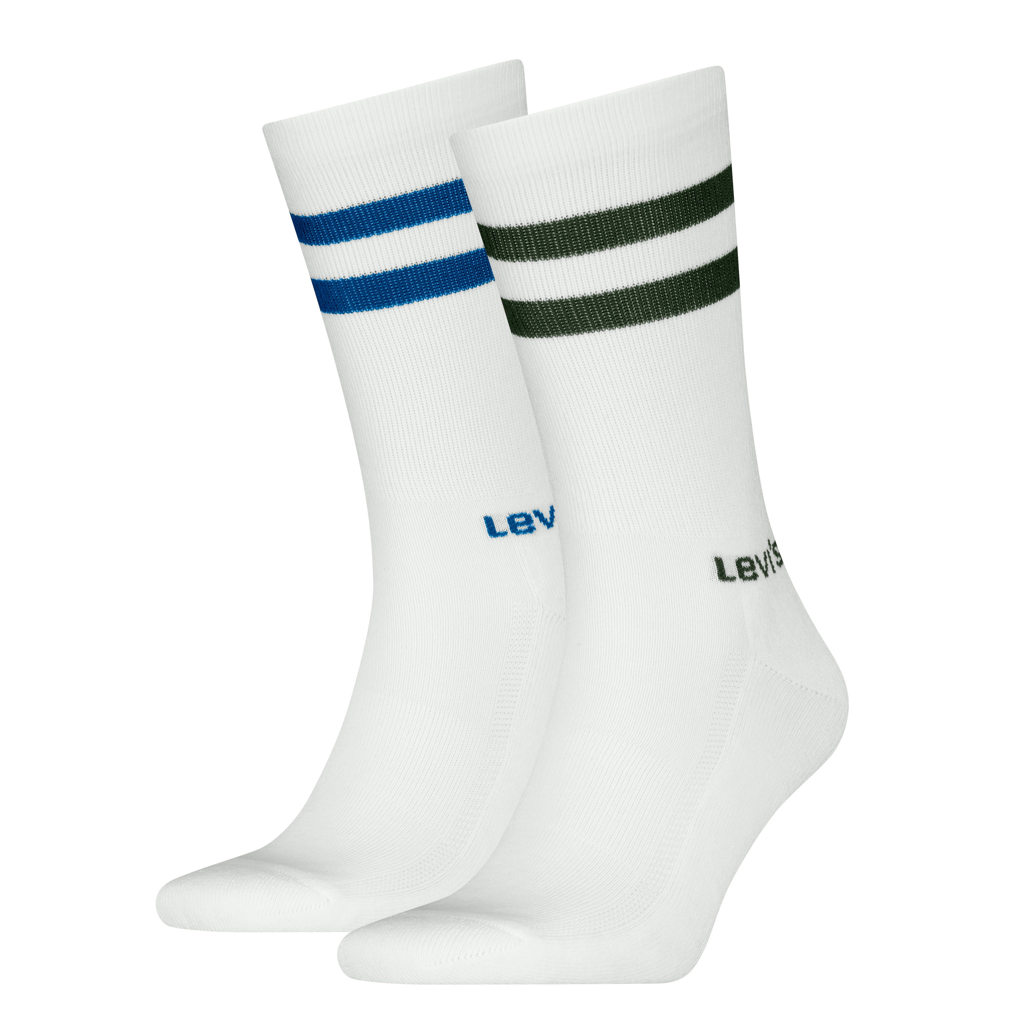 Levi's® Sokken LEVIS REGULAR CUT SPORT STRIPE 2P (2 paar, Set van 2)