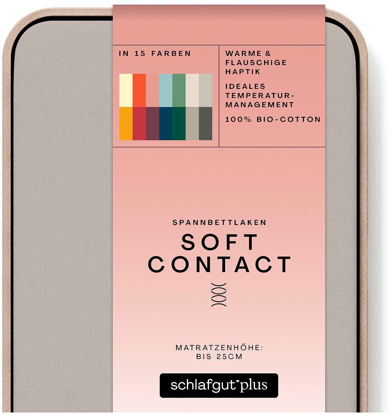 Schlafgut Hoeslaken Soft Contact 100% bio katoen (1 stuk)