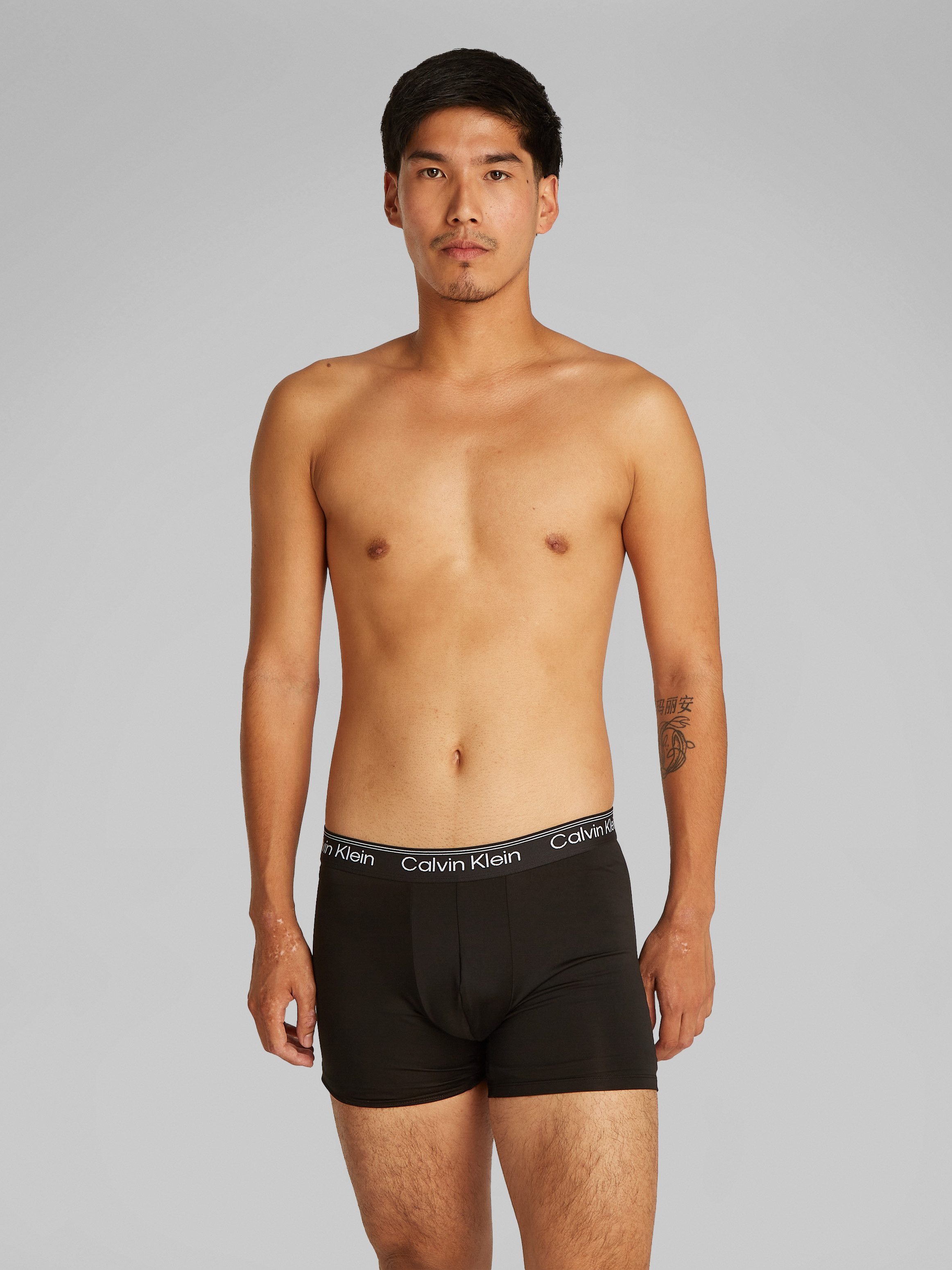 Calvin Klein Boxershort BOXER BRIEF 3PK met langere pijpen & logo-elastische tailleband (Set van 3)