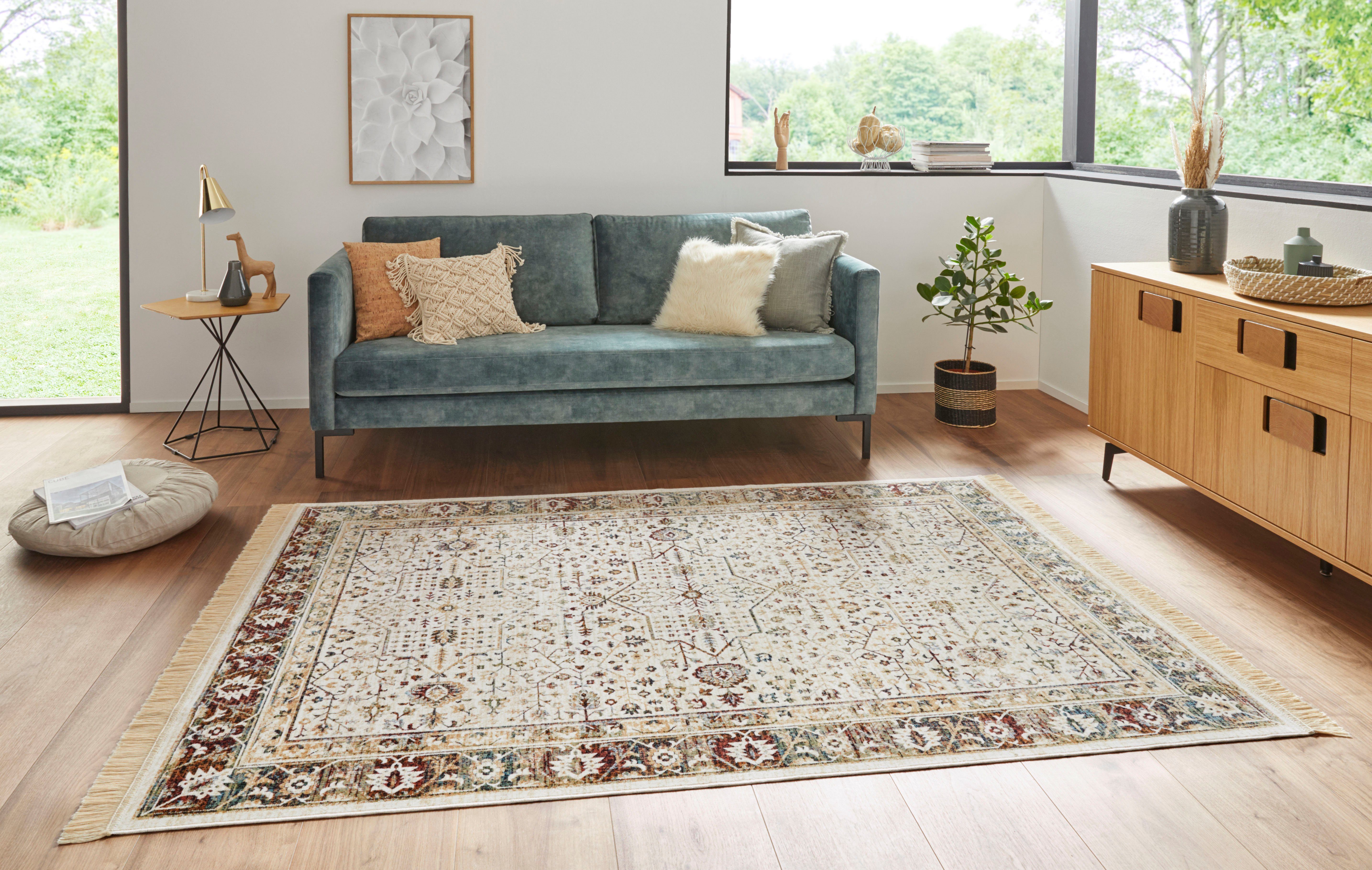 NOURISTAN Vloerkleed Modern Belutsch Oriëntaals met franje, oriënt, woonkamer, slaapkamer, eetkamer
