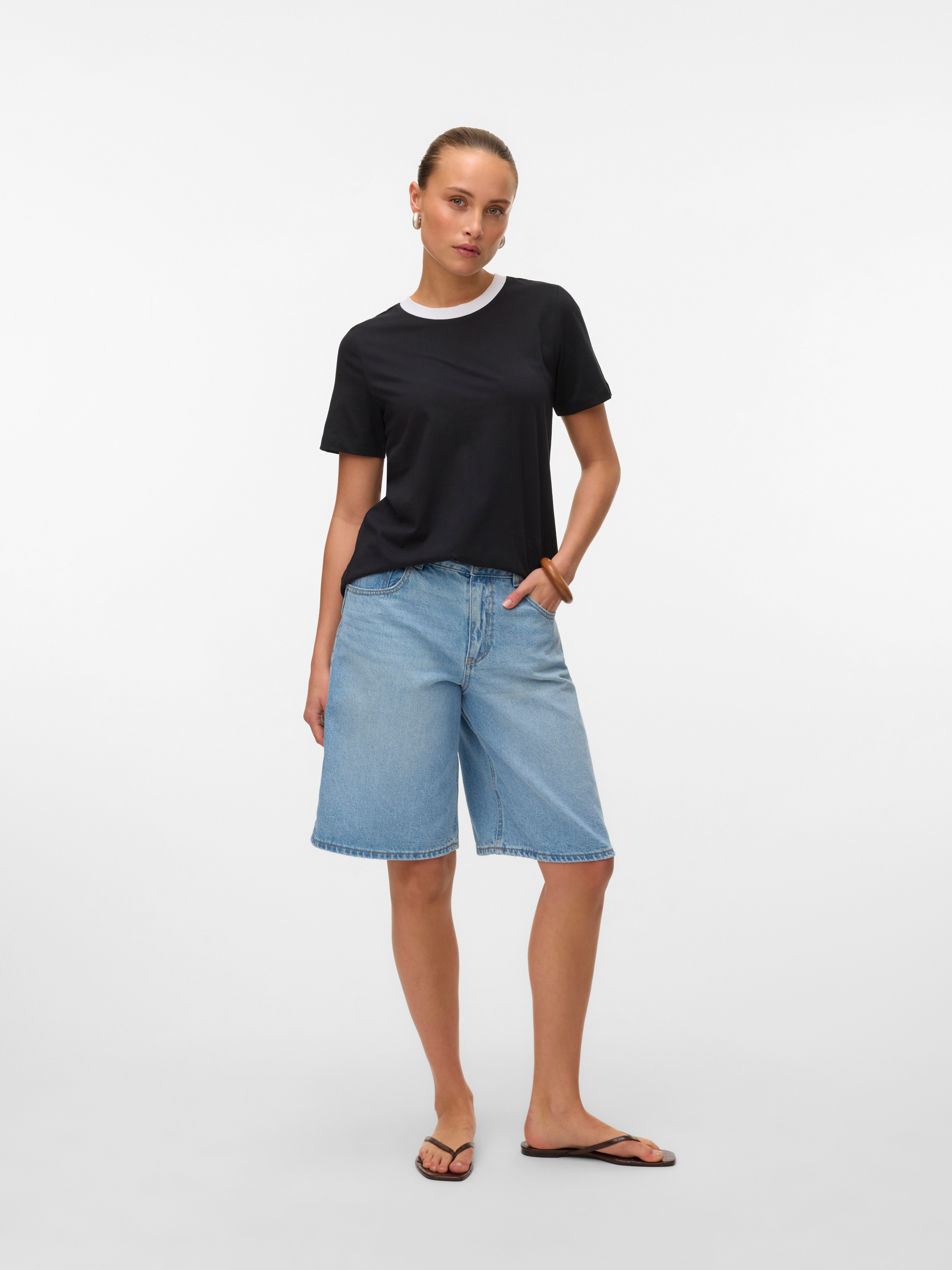 Vero Moda Shirt met korte mouwen VMPAULINA SS T-SHIRT GA JRS NOOS