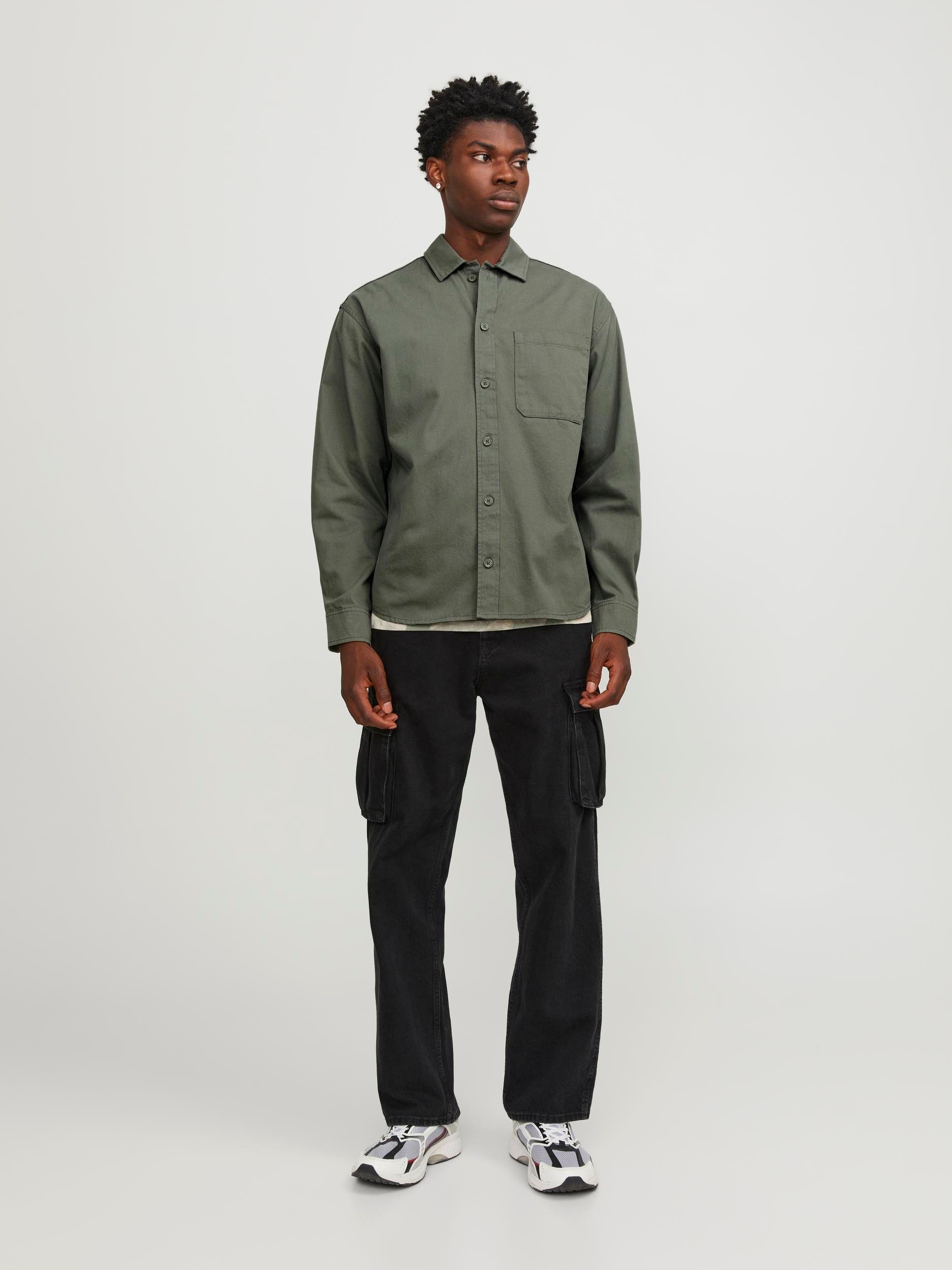 Jack & Jones Overhemd met lange mouwen JCOCOLLECTIVE ZAC OVERSHIRT LS SN
