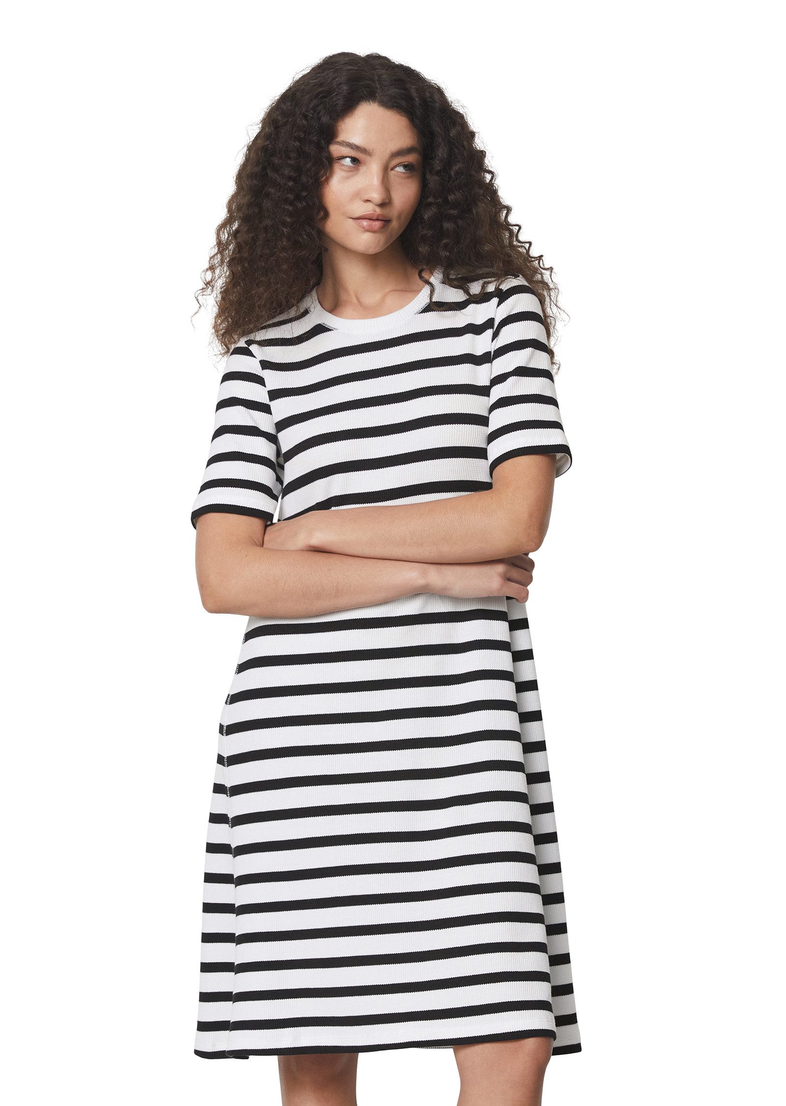 Marc O'Polo Maxi-jurk Gestreepte wafel-jersey-jurk