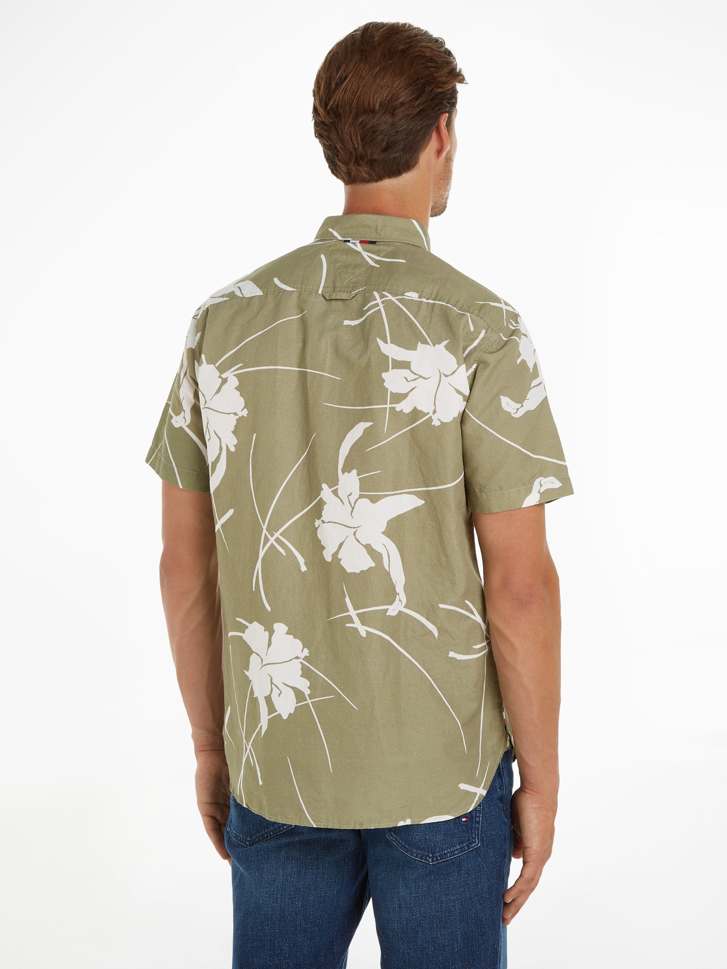 Tommy Hilfiger Overhemd met korte mouwen LARGE TROPICAL PRT SHIRT