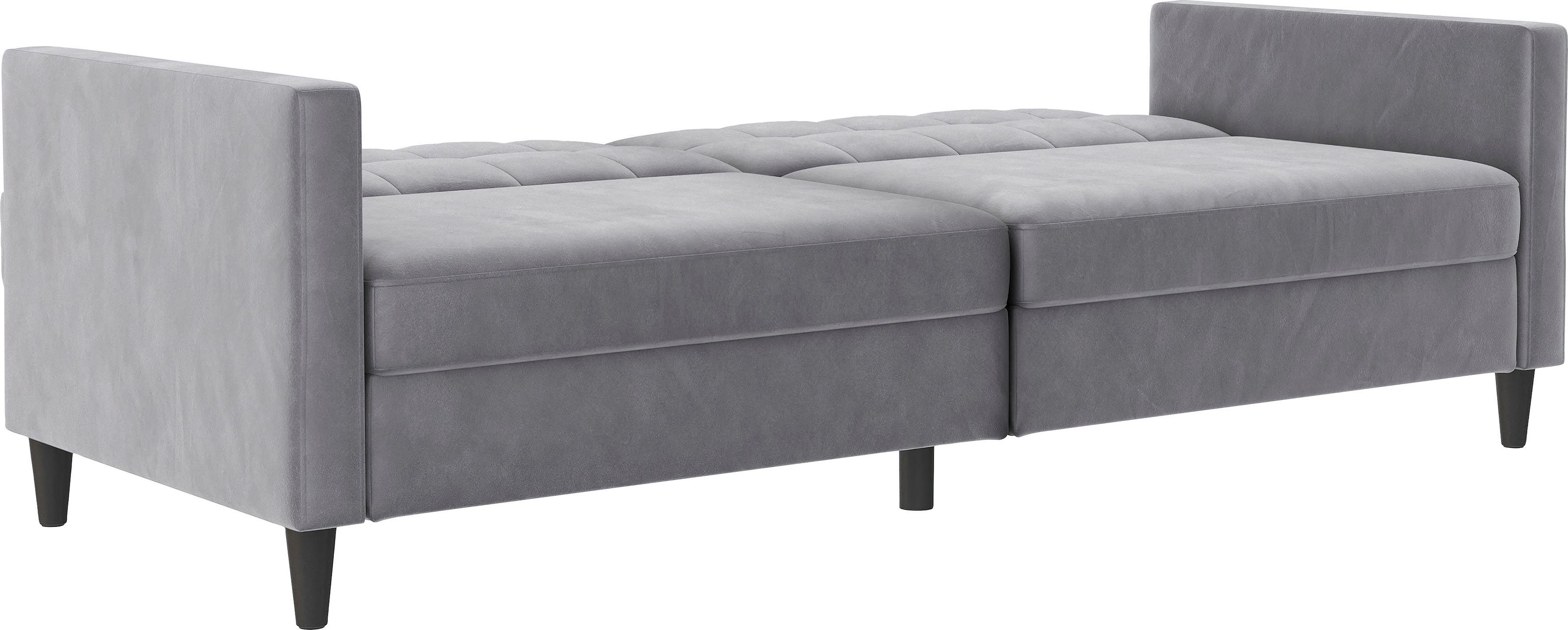 Dorel Home 3-zitsbank Hartford II Slaapfunctie, rugleuning 2-delig, 3-voudig verstelbaar, zithoogte 43 cm