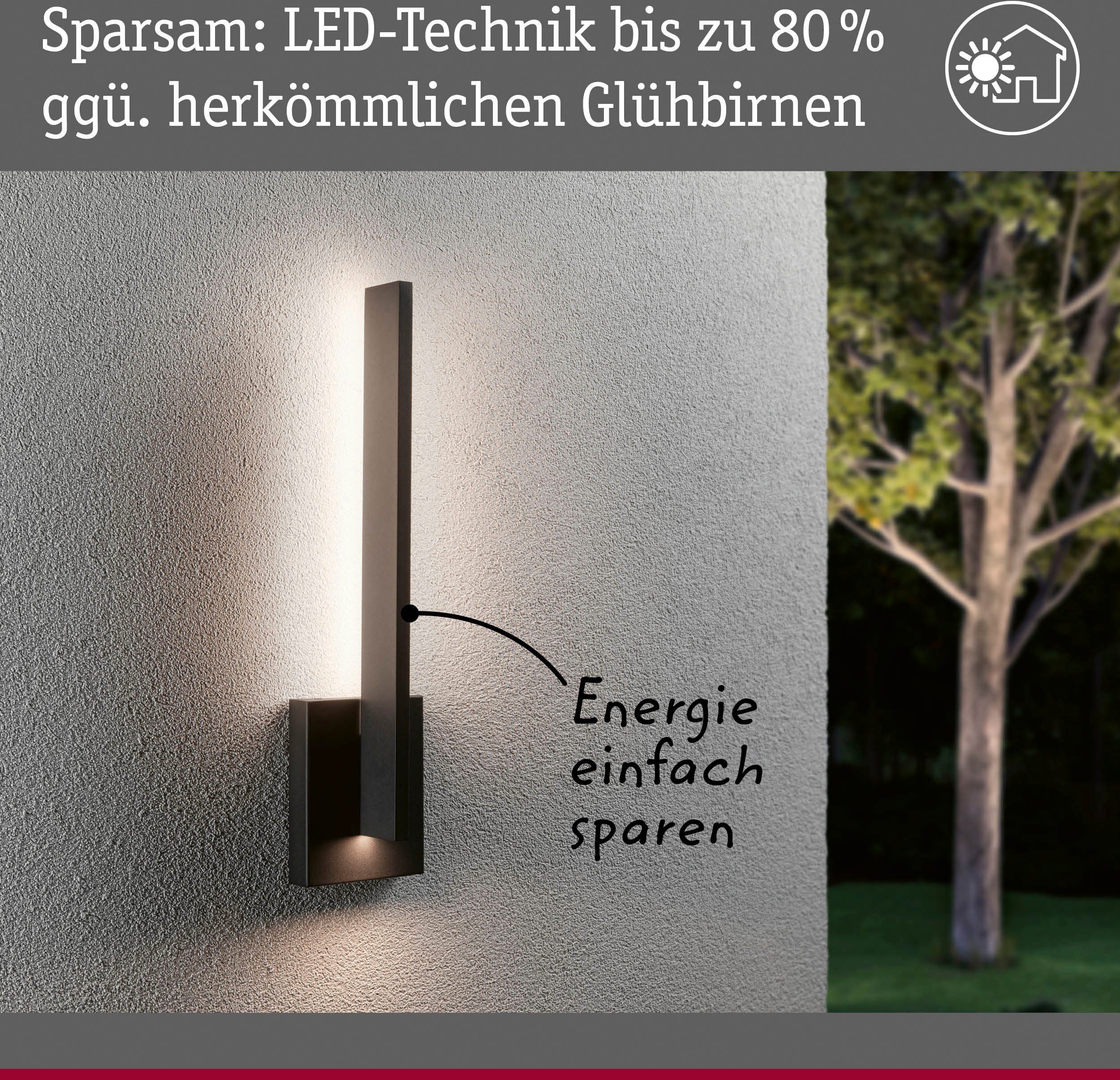 Paulmann Led-wandlamp voor buiten Buiten 230V Levka 13,5W IP44 3000K Antraciet