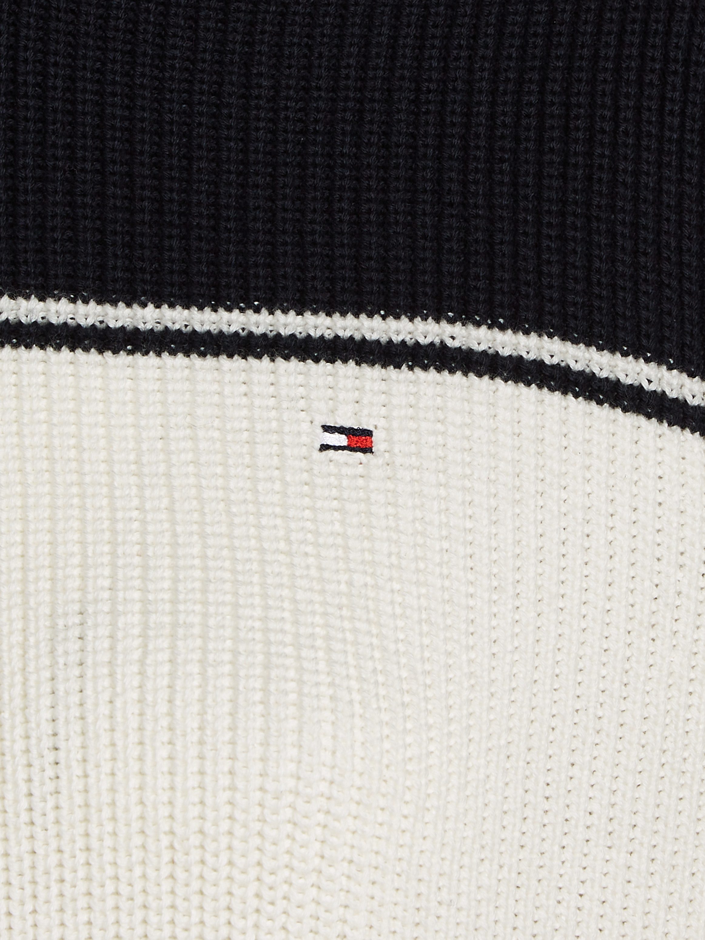 Tommy Hilfiger Curve Trui met ronde hals CRV CO CARDI STITCH C-NK SWT