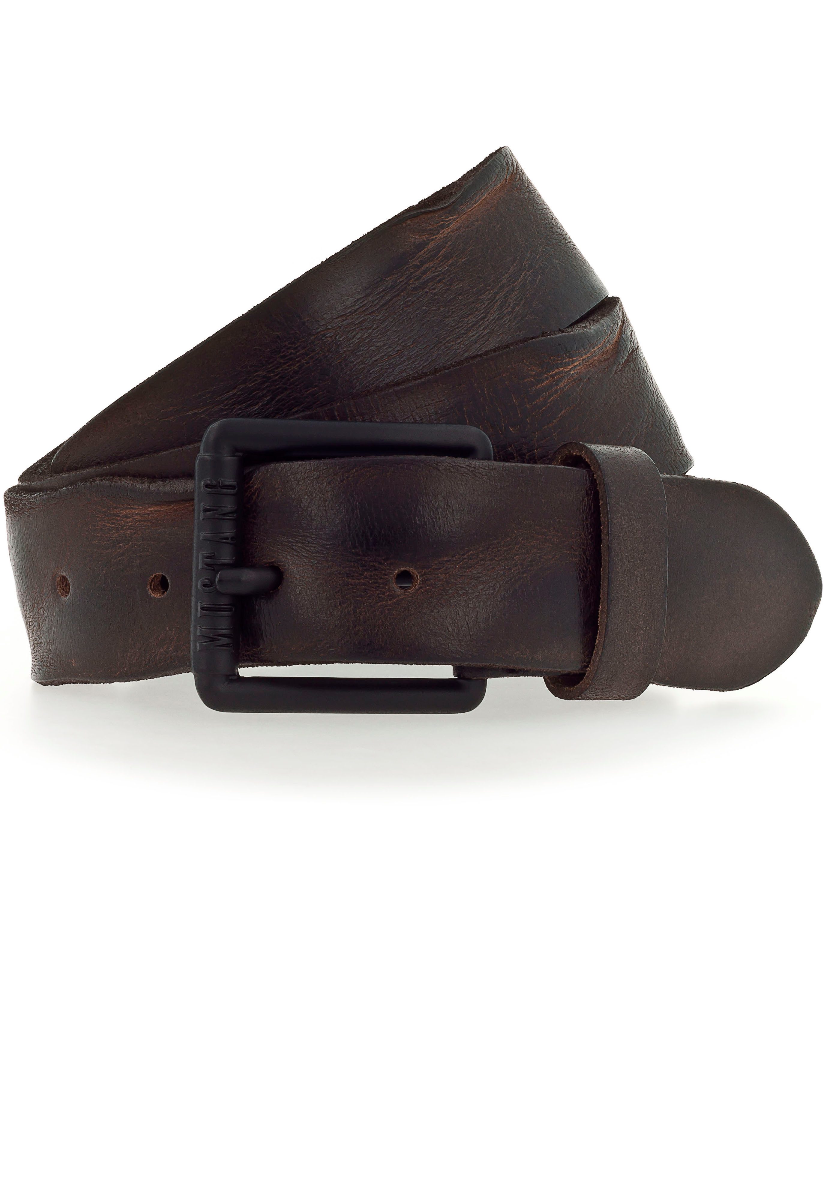 NU 20% KORTING: MUSTANG Leren riem