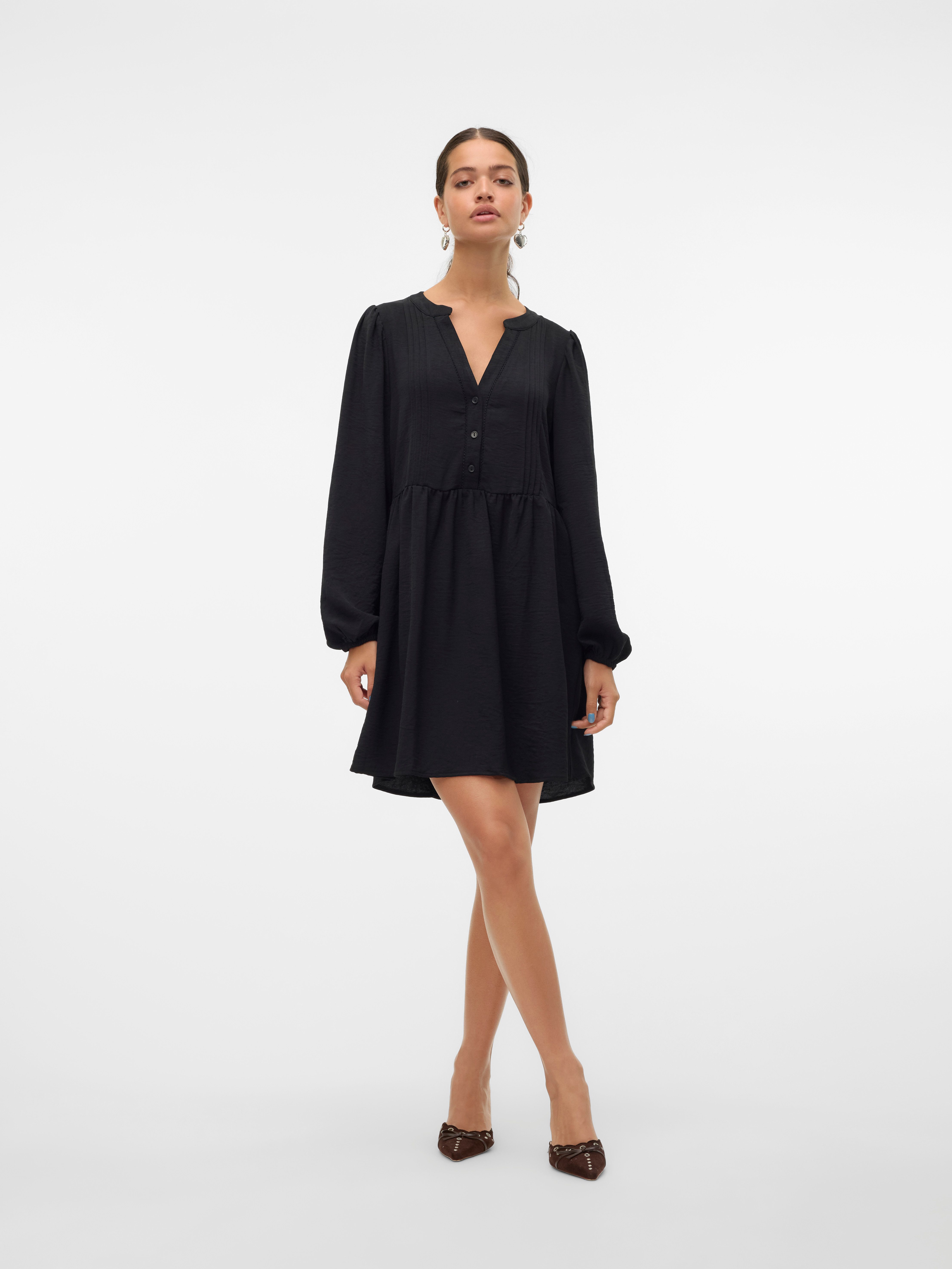 Vero Moda Tuniekjurk VMEMMA LS LACE DRESS WVN GA NOOS