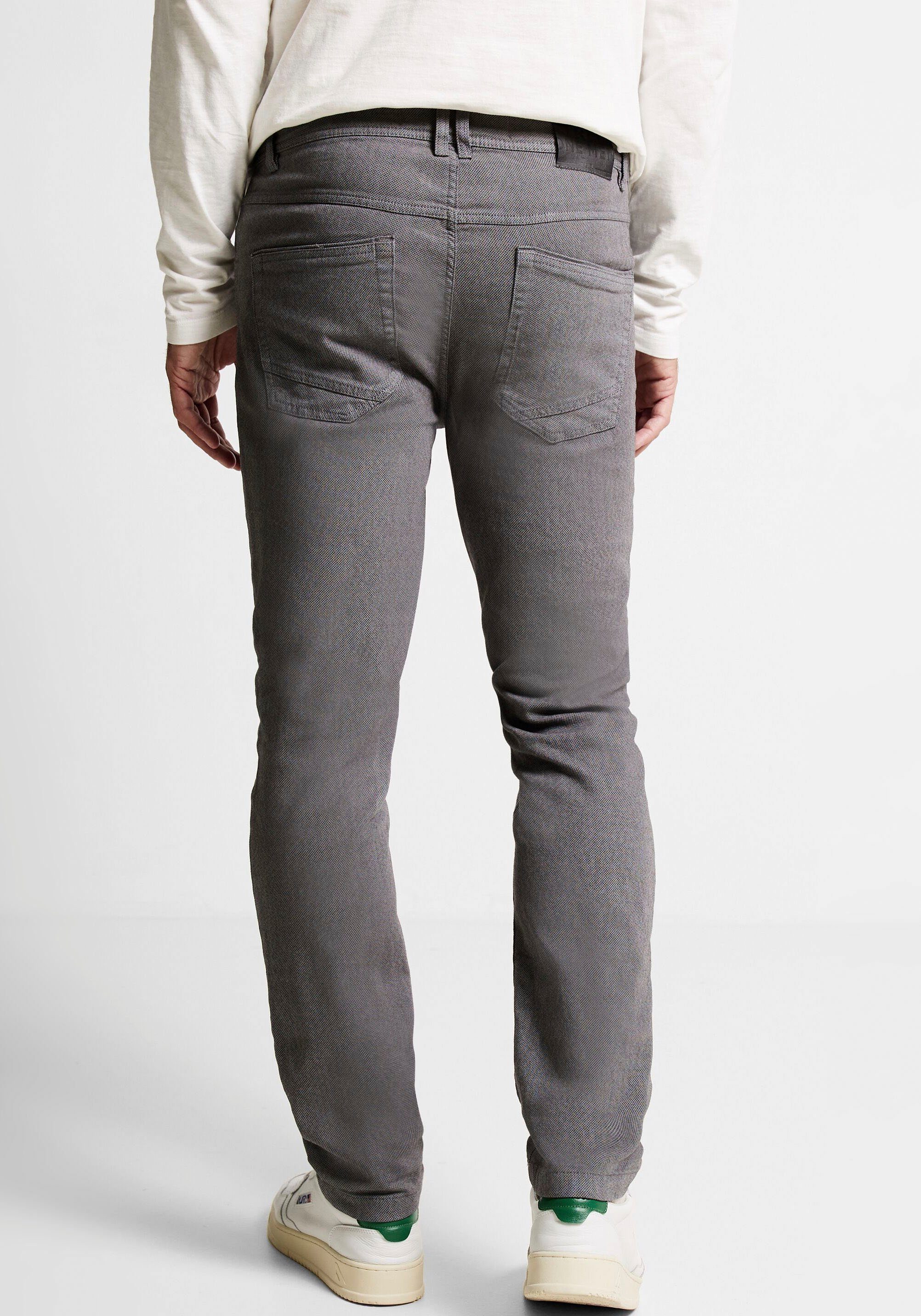 STREET ONE MEN Chino in structuur-look