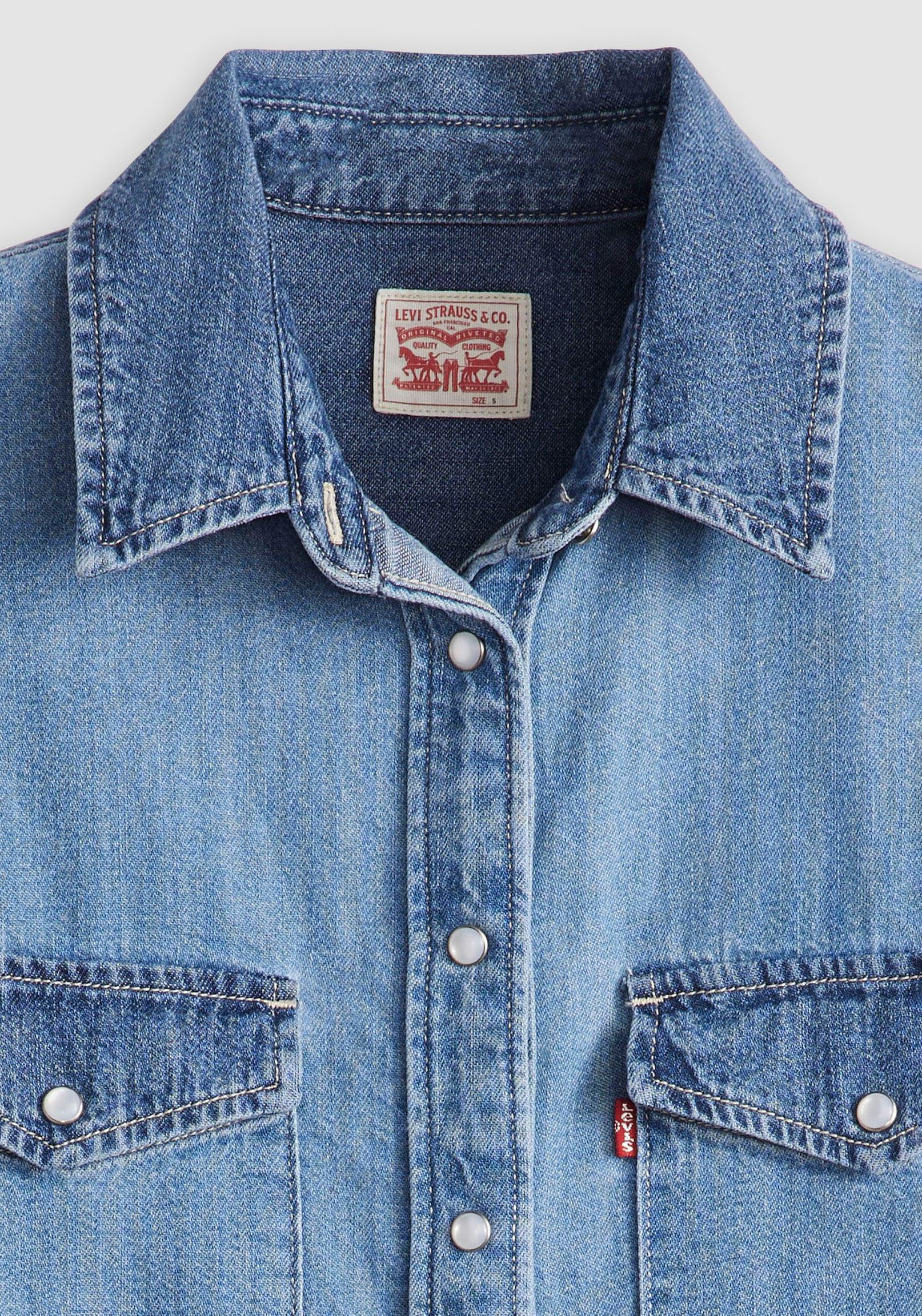 Levi's® Jeans blouse ESSENTIAL WESTERN met borstzakken met drukknopen