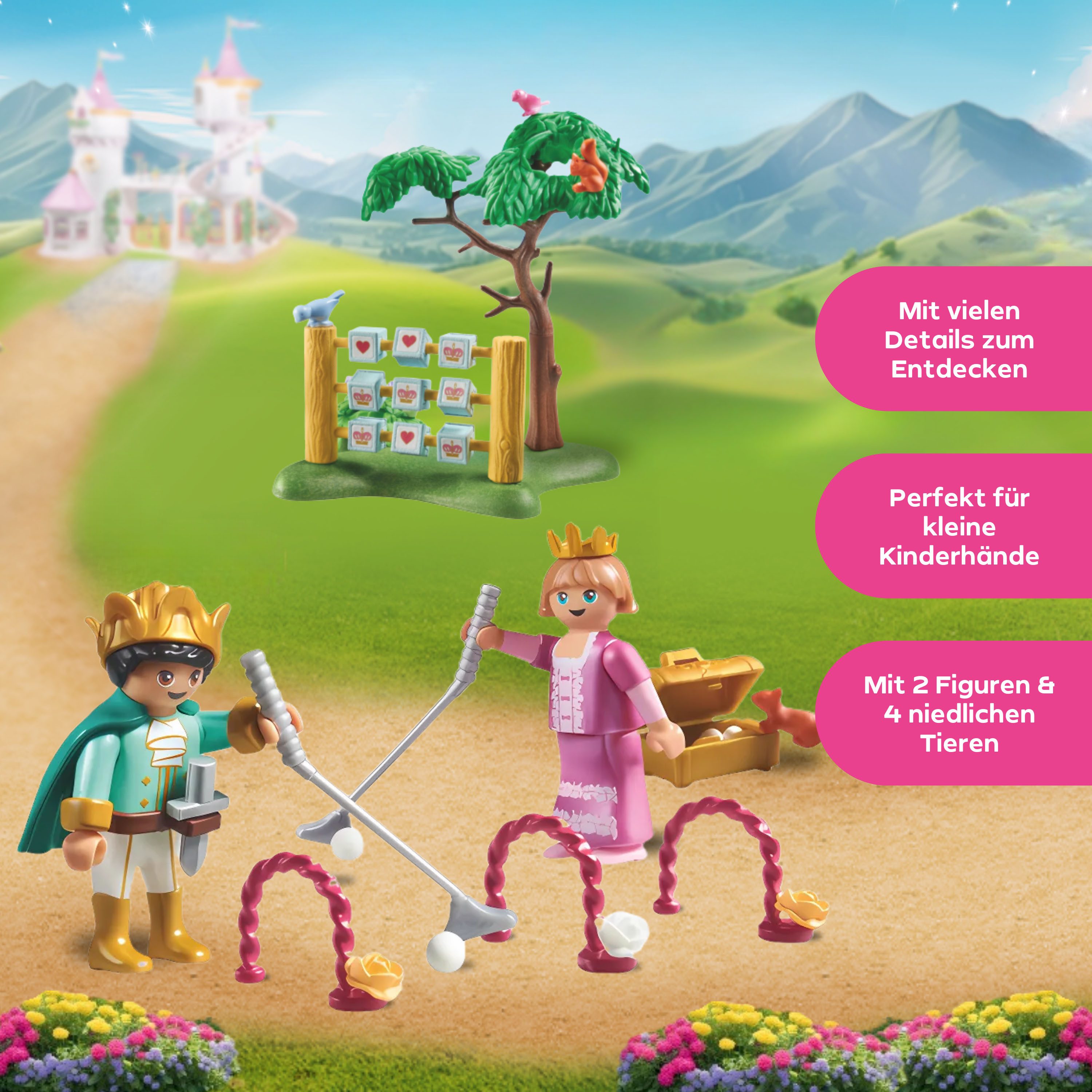 Playmobil® Constructie-speelset Königskinder im Spielgarten (71849), Playmobil Princess Magic (58-delig)