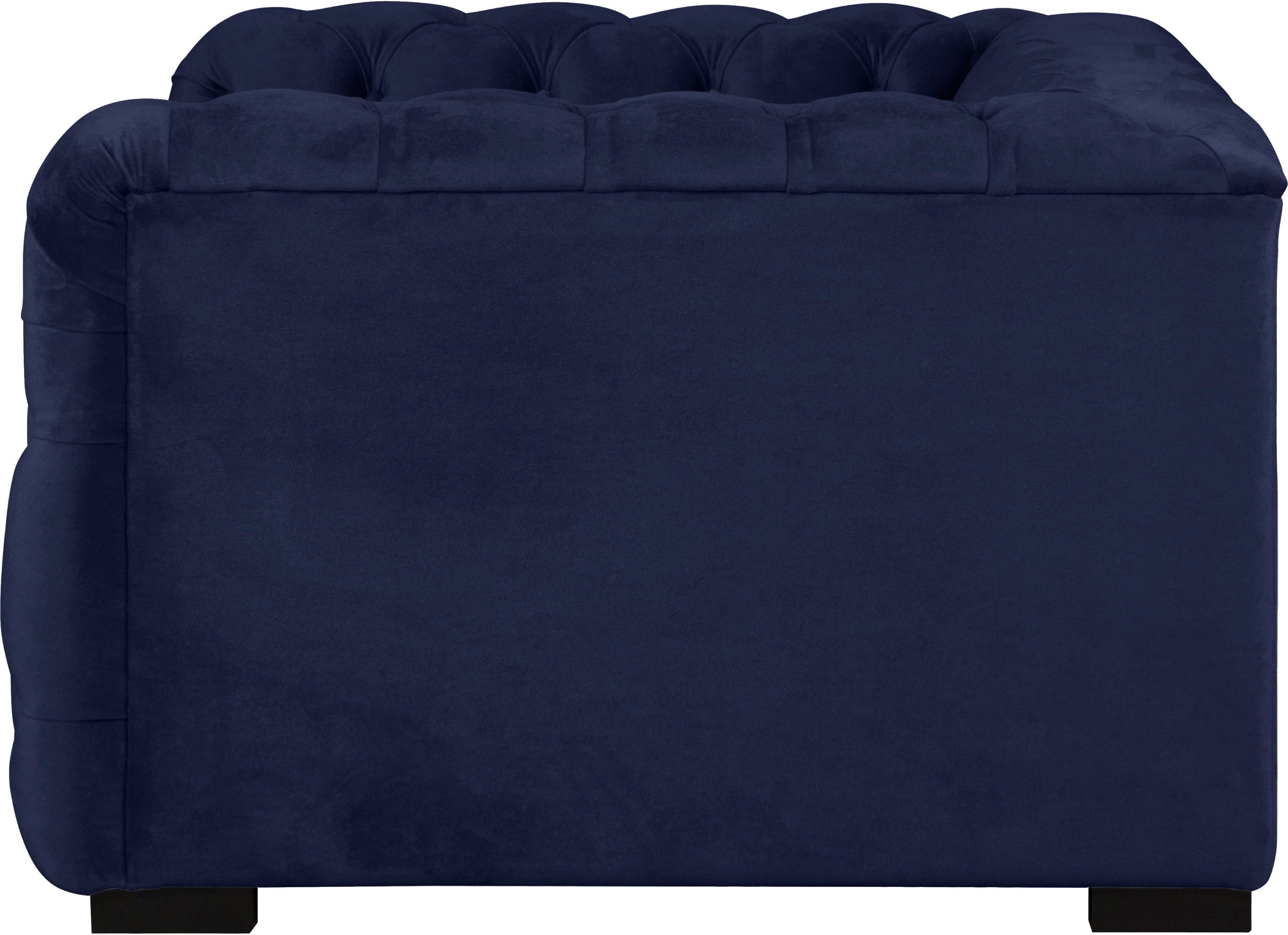 Guido Maria Kretschmer Home&Living Chesterfield-fauteuil Kalina stoel klassieke chesterfield knoopdetails, zeer hoogwaardige afwerking