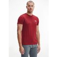 tommy jeans t-shirt tjm chest logo tee rood