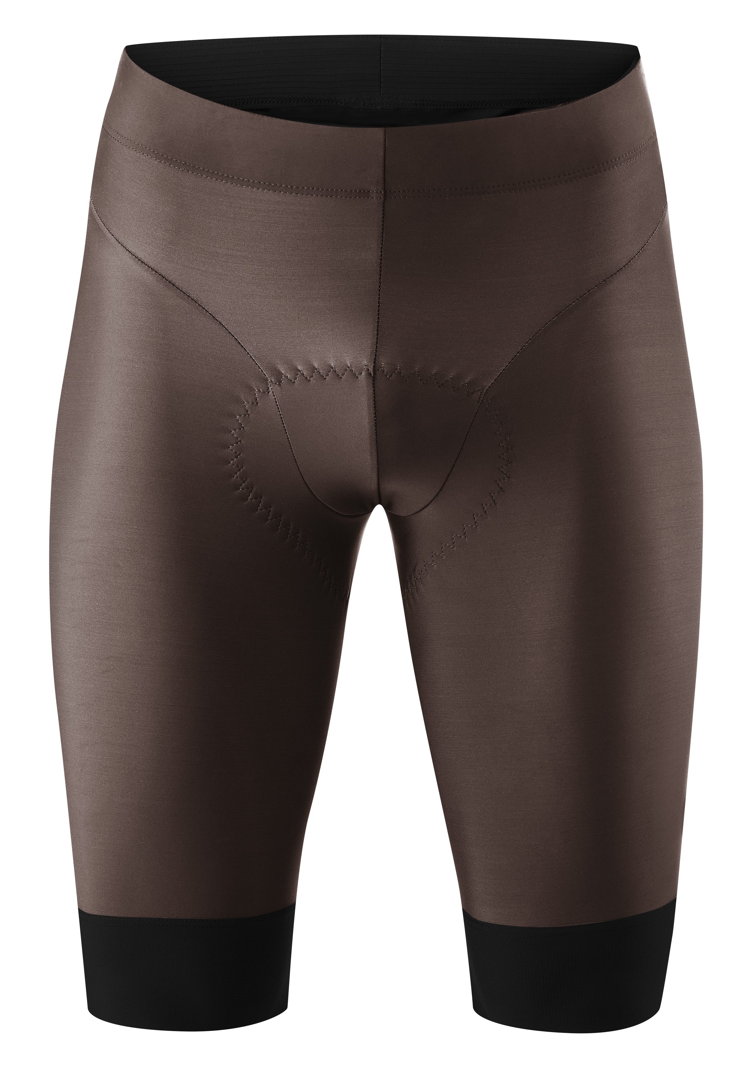 Gonso Fietsbroek SQlab GO M Heren fietsbroek met zitkussen, korte moderne fietsbroek, strakke pasvorm heren broeken maat XXXL bruin