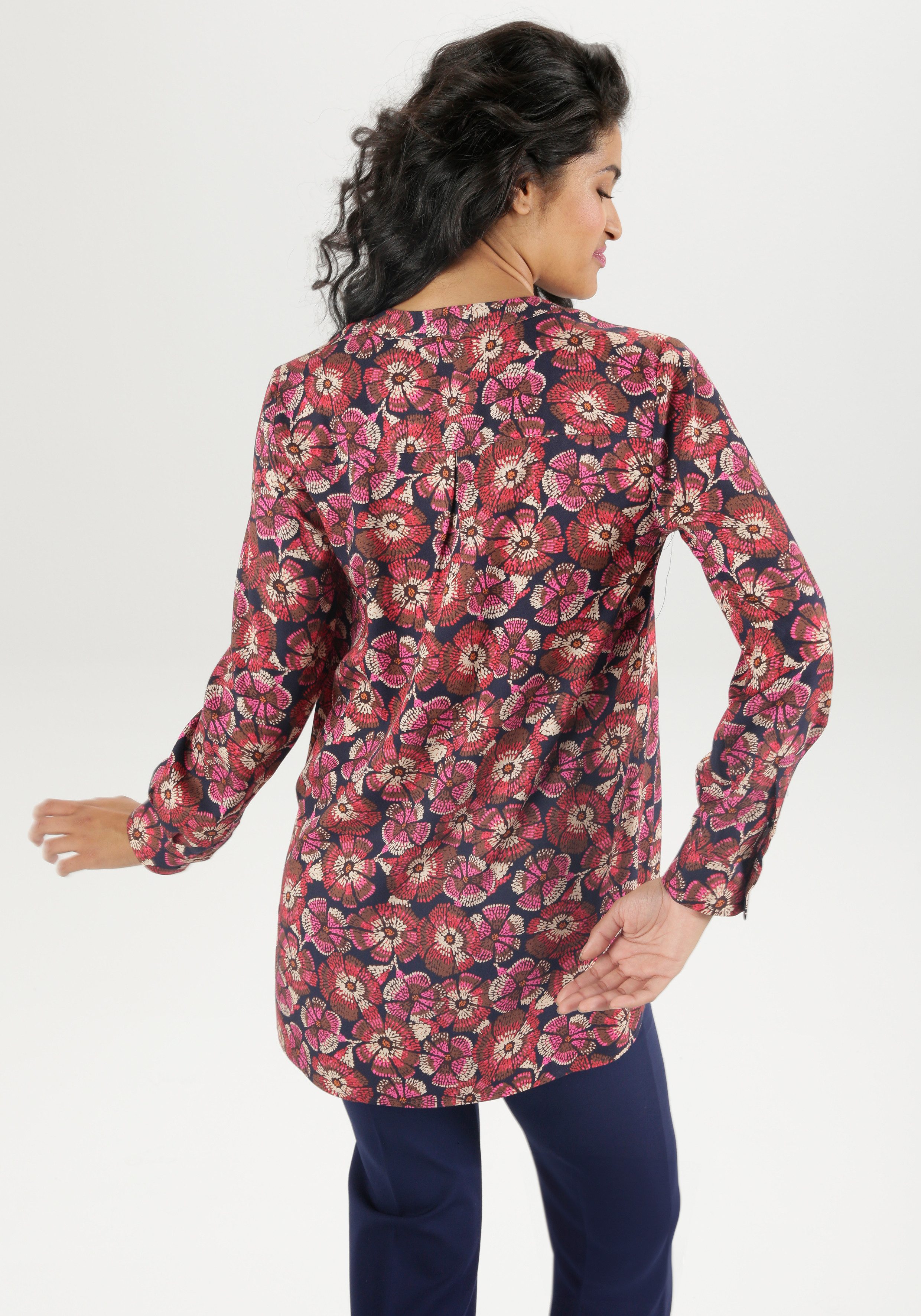 Aniston SELECTED Lange blouse achterkant langer dan voorkant