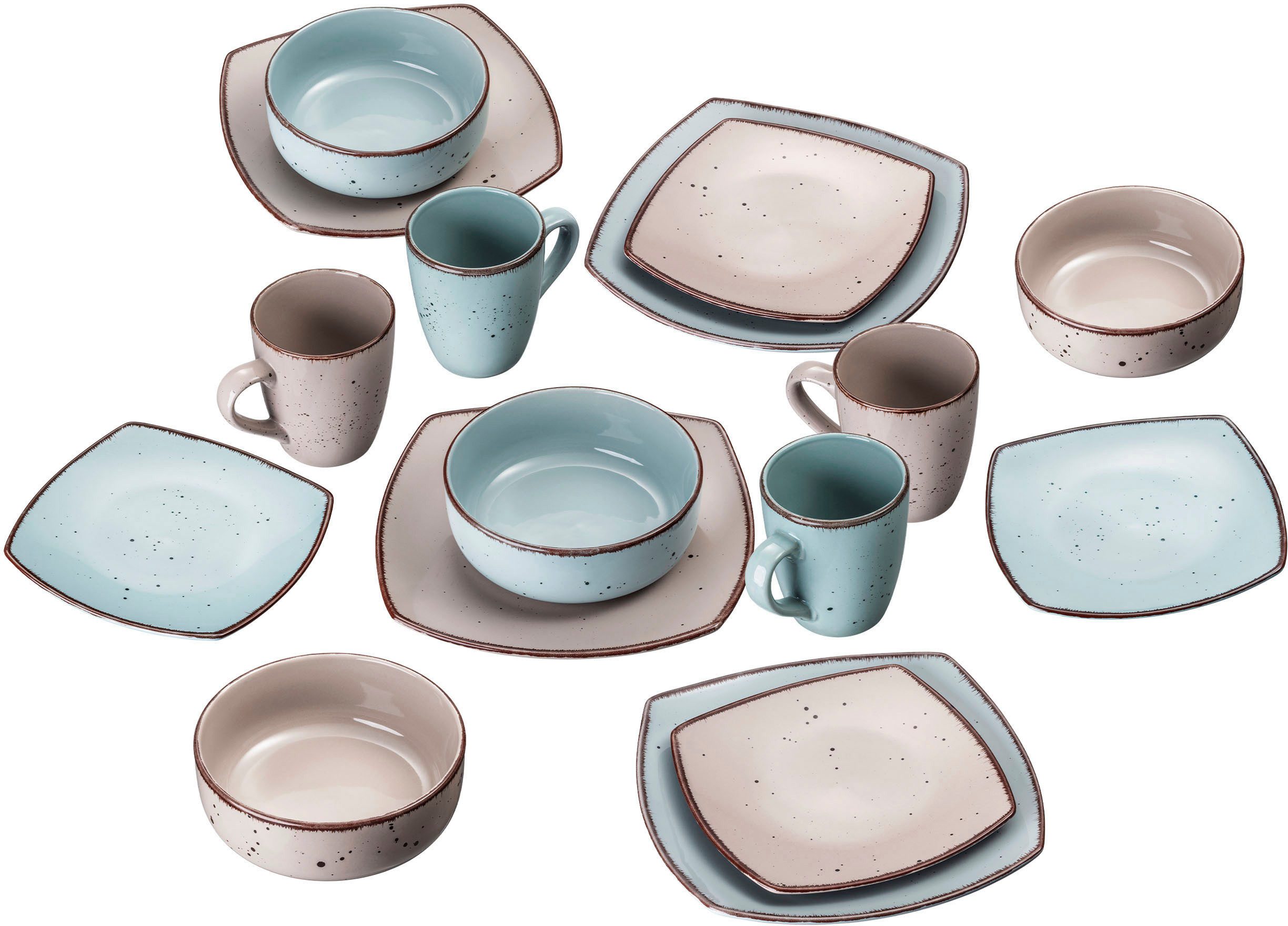 ARTE VIVA Combi-servies Serviesset Puro (set, 16-delig)