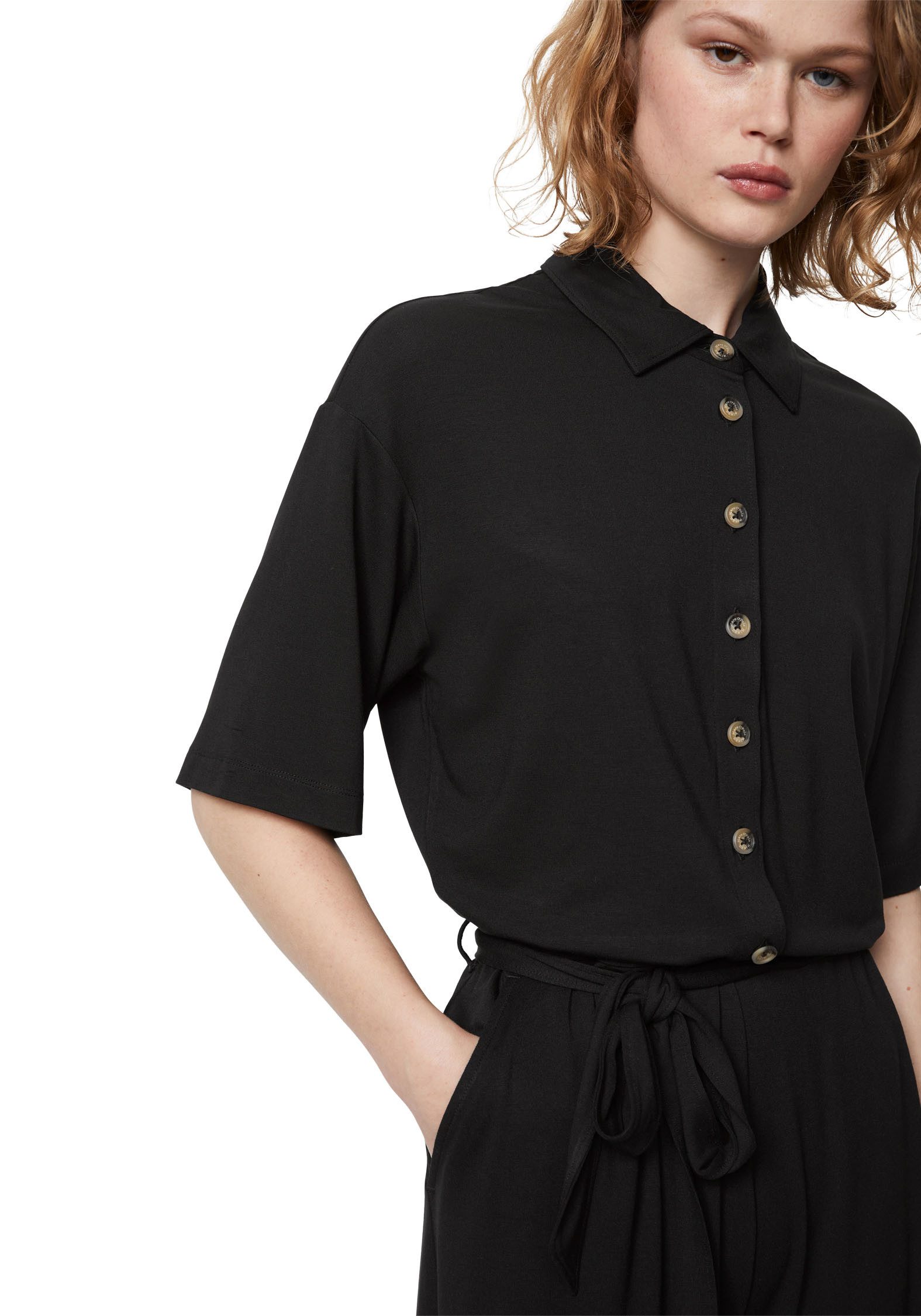 Marc O'Polo DENIM Jumpsuit wijde broekspijp super zachte kwaliteit