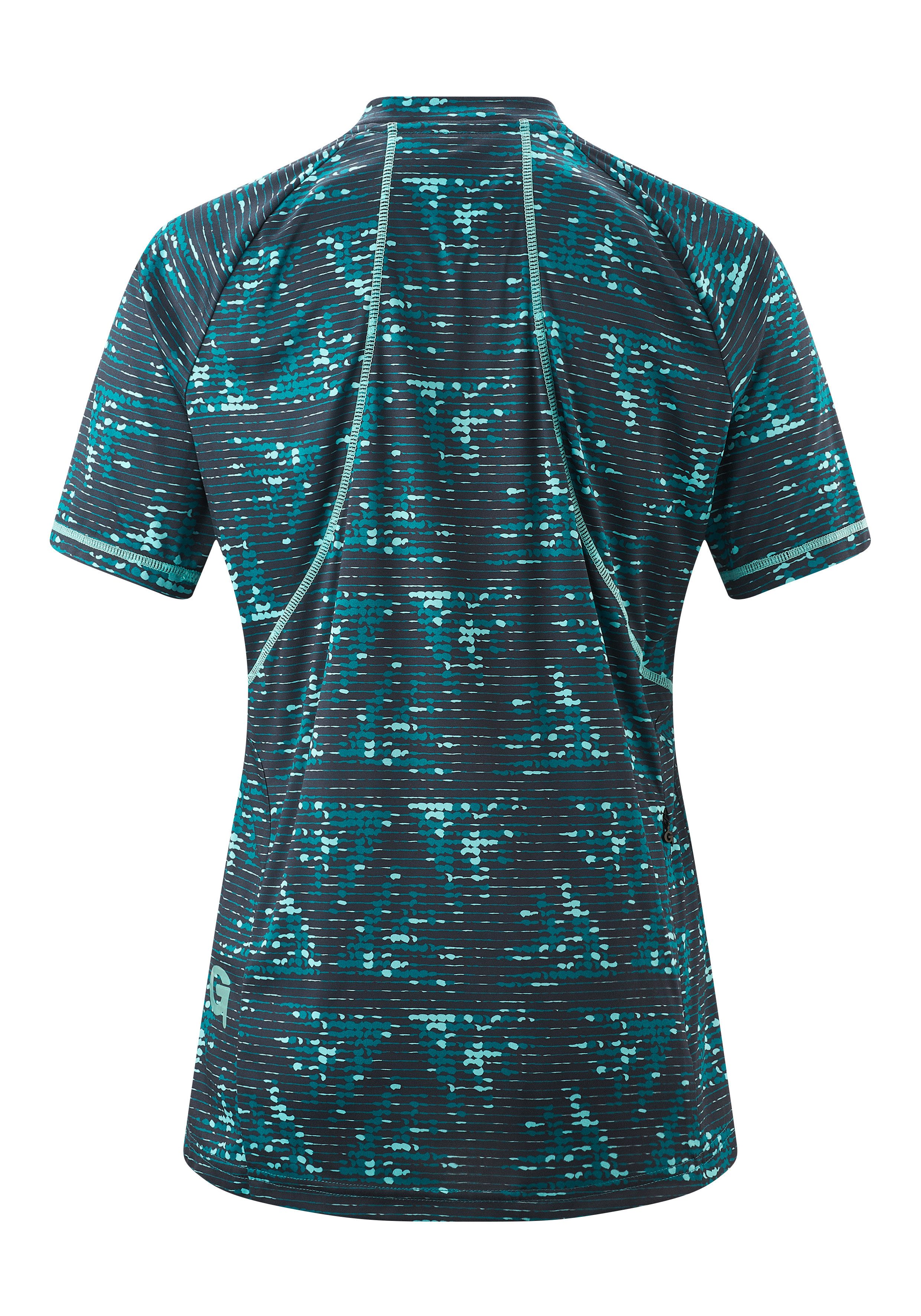 Gonso Fietsshirt TRELA Dames fiets shirt met korte mouwen, ademend fietstricot met achterzak