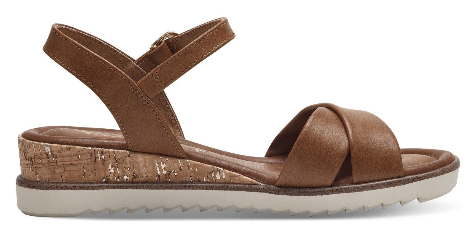 Tamaris Sandaaltjes , sleehak, zomerschoen, sandalen met gespsluiting