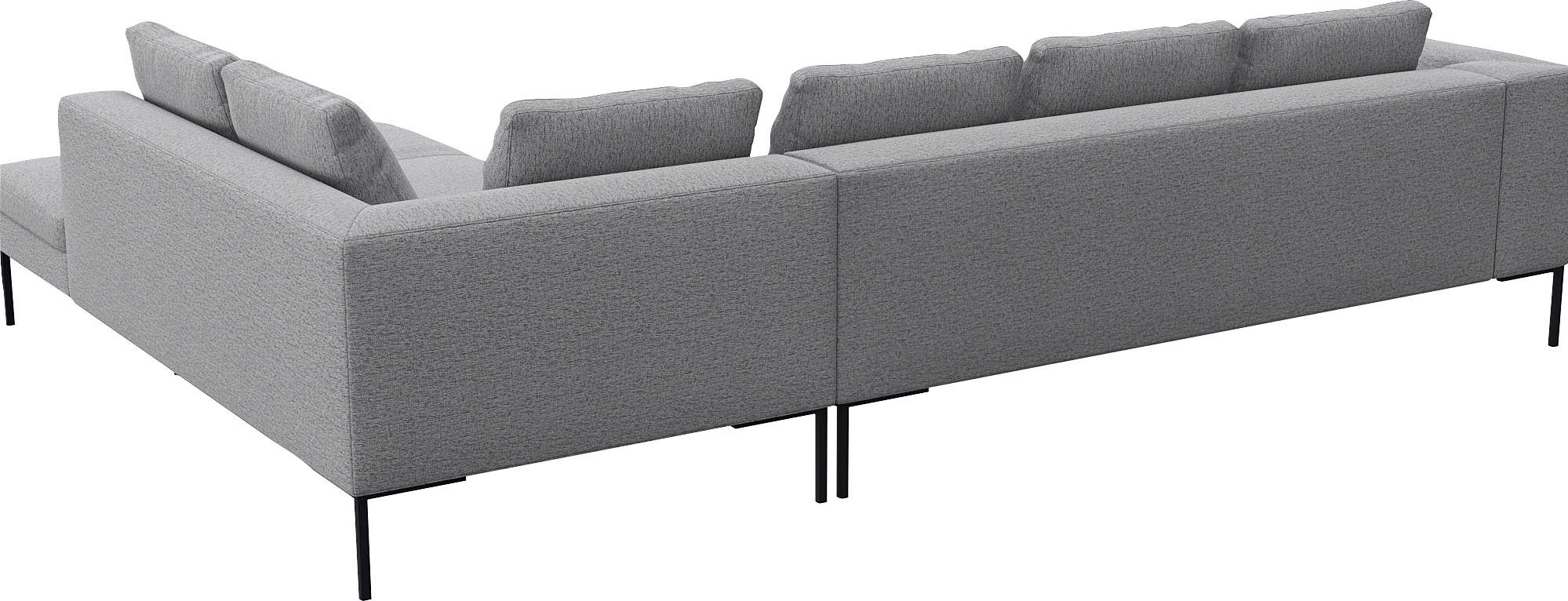 FLEXLUX Hoekbank Loano, super comfortabel zitcomfort door koudschuim in de zitting, L-vorm
