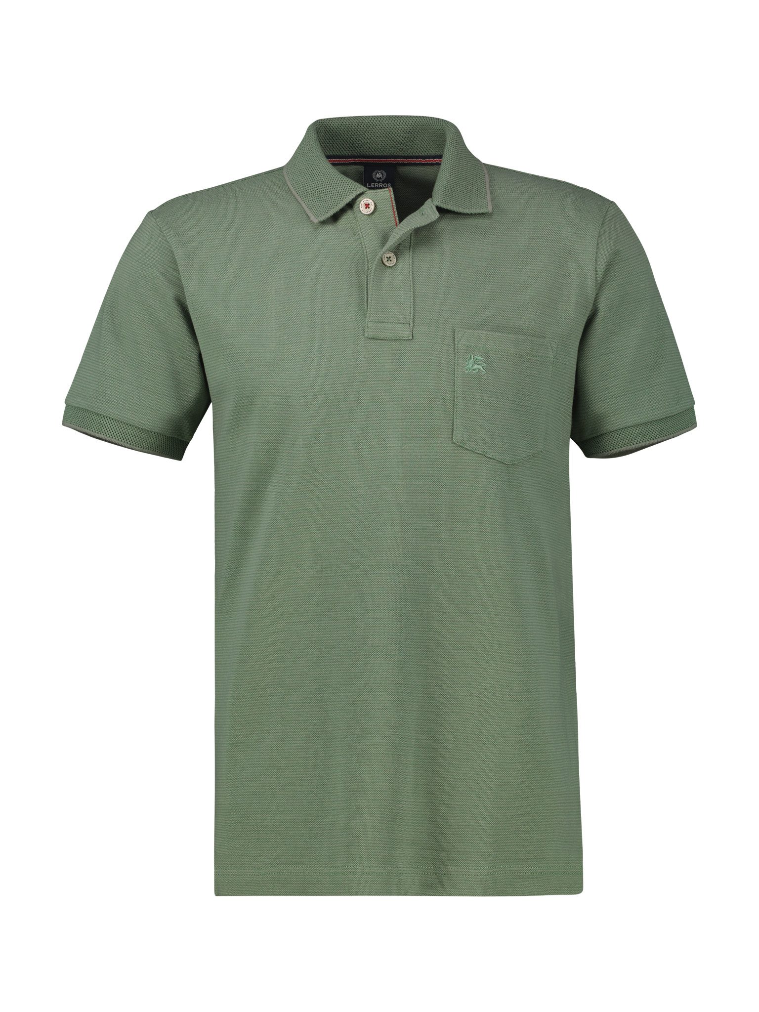 Lerros Poloshirt met geborduurd logo heren poloshirts maat XXXL groen