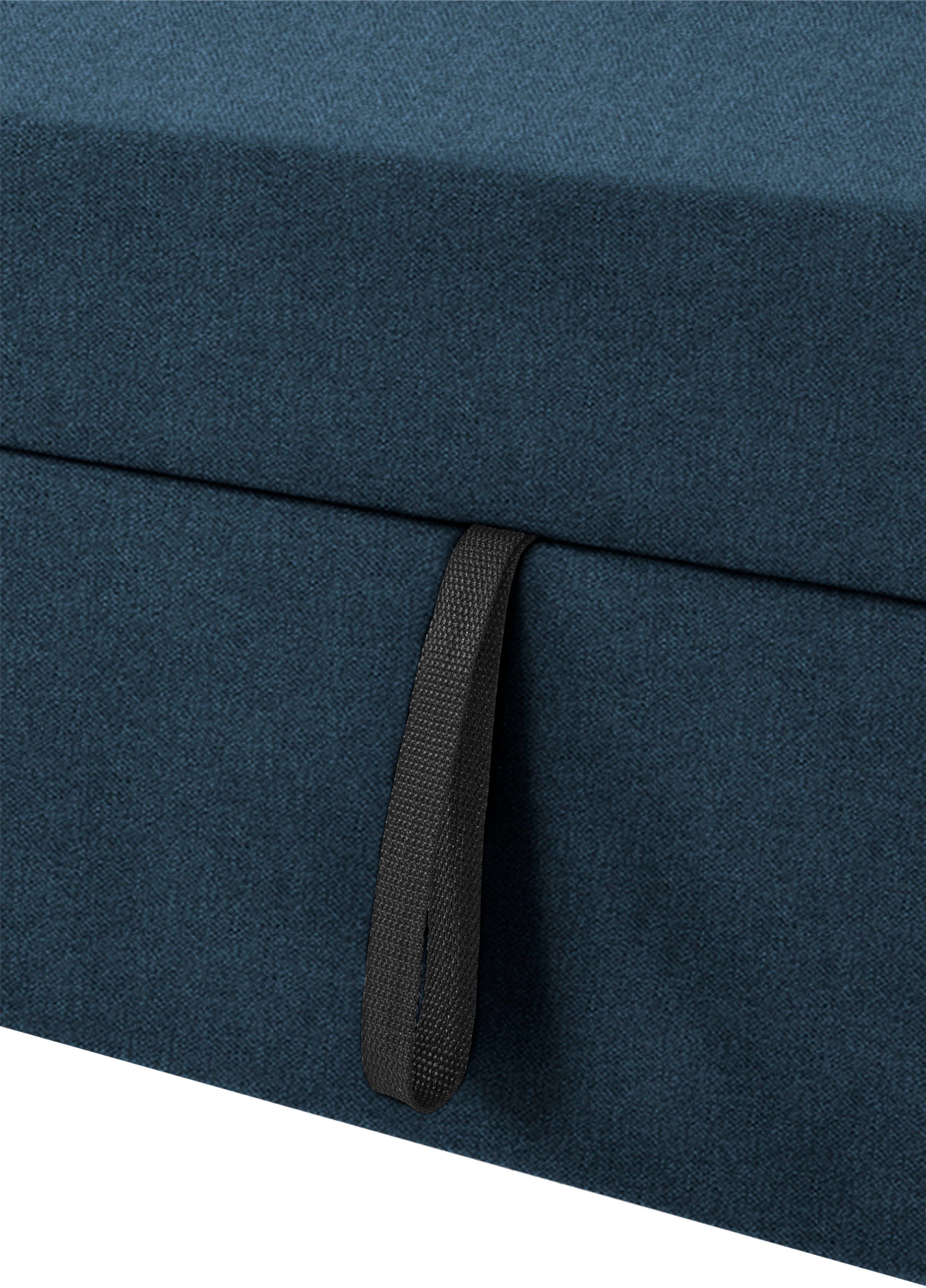 DOMO collection Hoekbank Franzi, tijdloos en elegant, moderne zittingstikking, L-Vorm