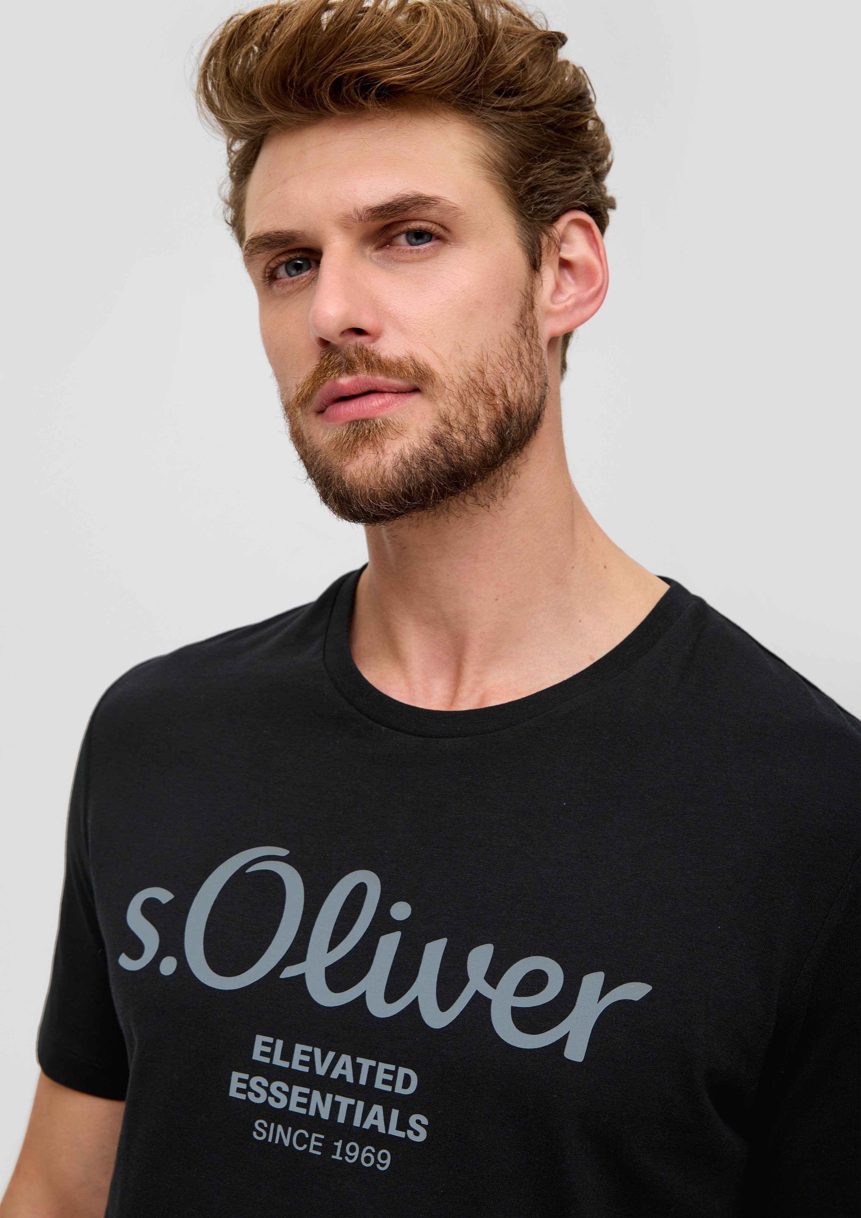 s.Oliver T-shirt van ademende katoen