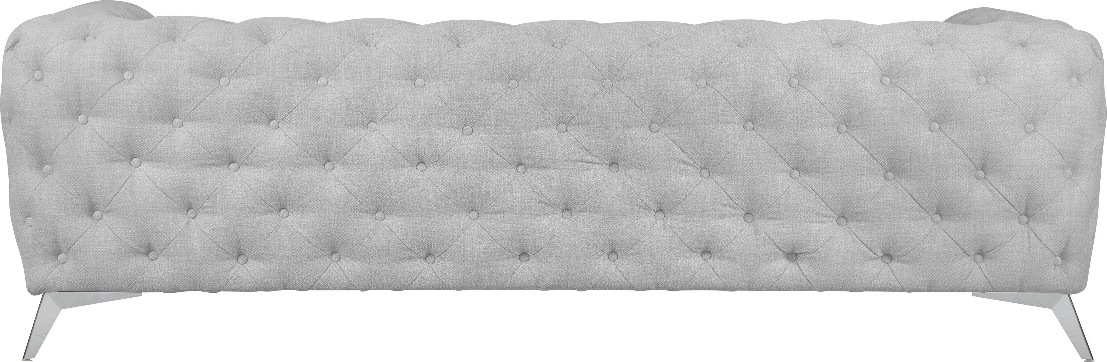 Leonique Chesterfield-bank Glynis luxueuze capitonnage, moderne chesterfield look, kleur van de poten ter keuze