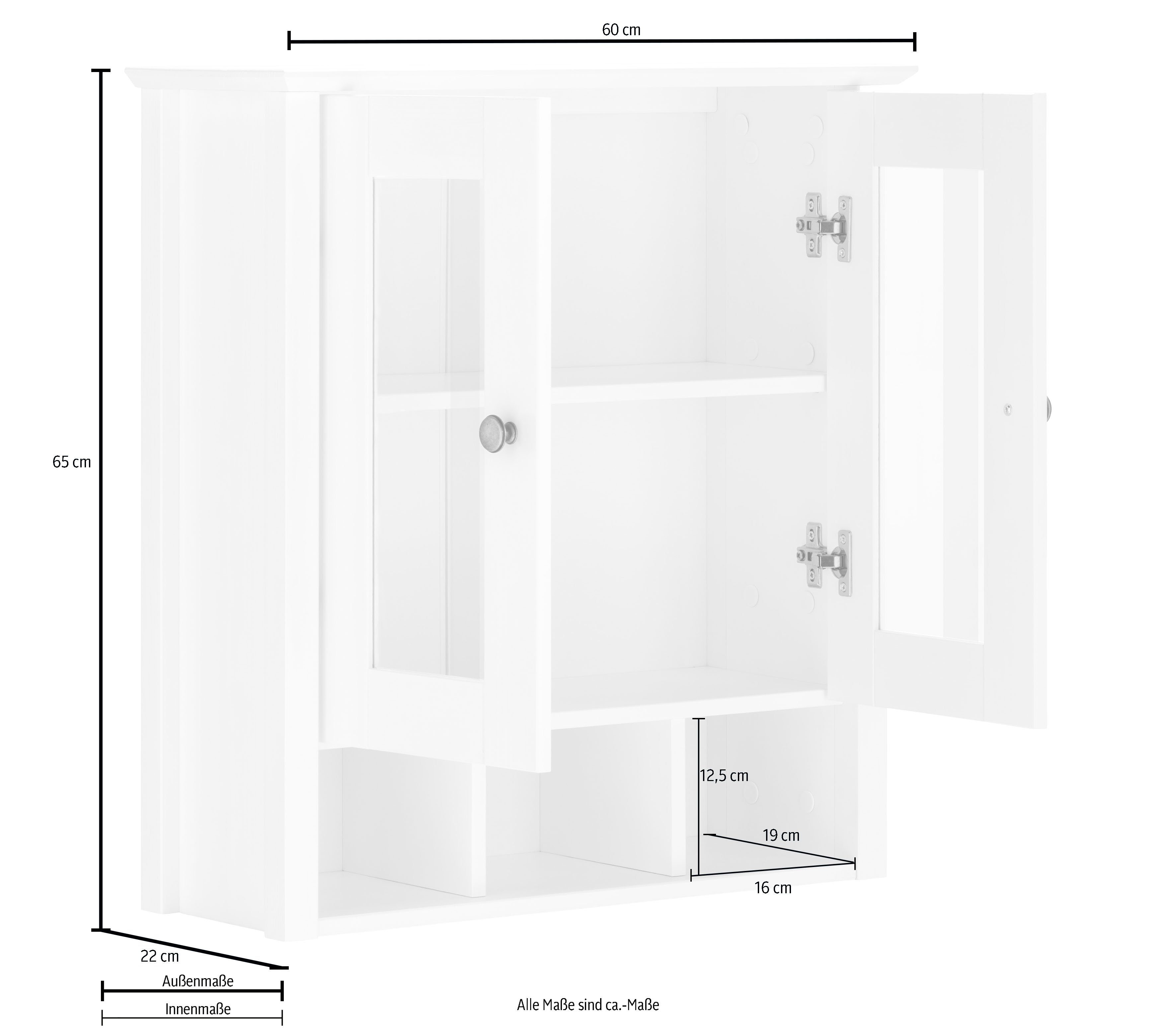 Home affaire Hangend kastje Vili Breedte 60 cm