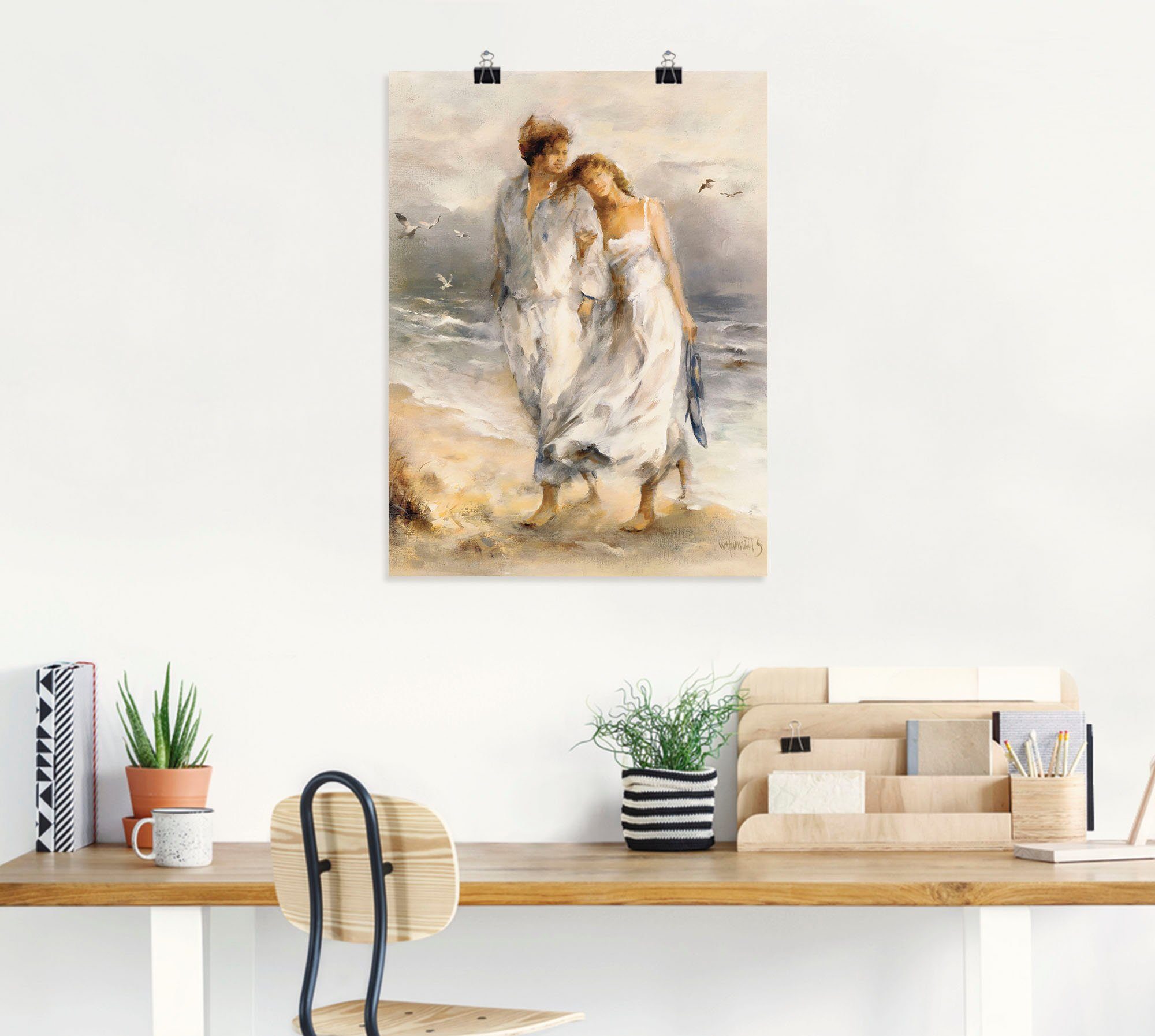 Artland Artprint Verliefd als artprint op linnen, poster, muursticker in verschillende maten