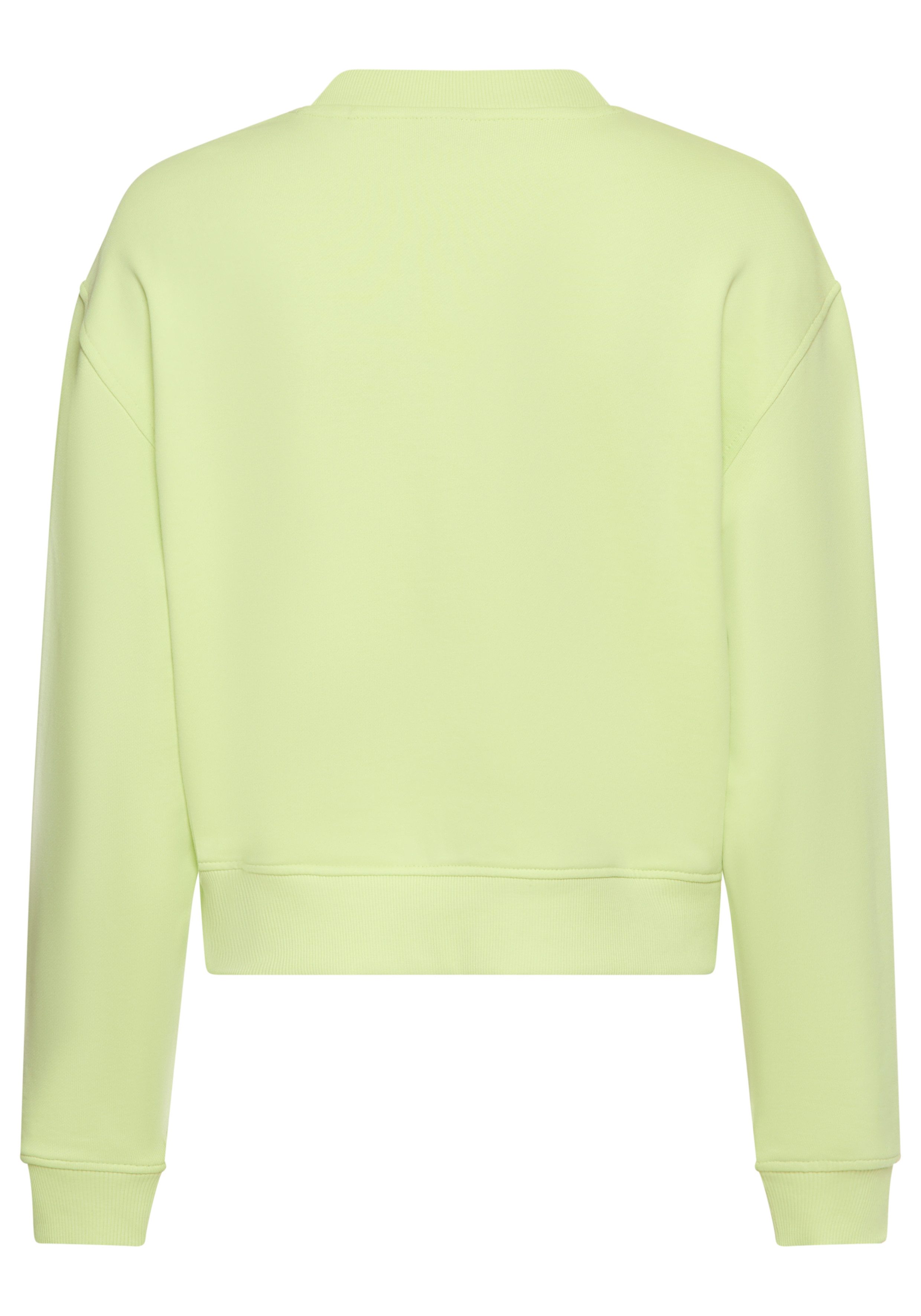 HUGO Blue Sweatshirt Delessa met opgestikt logo