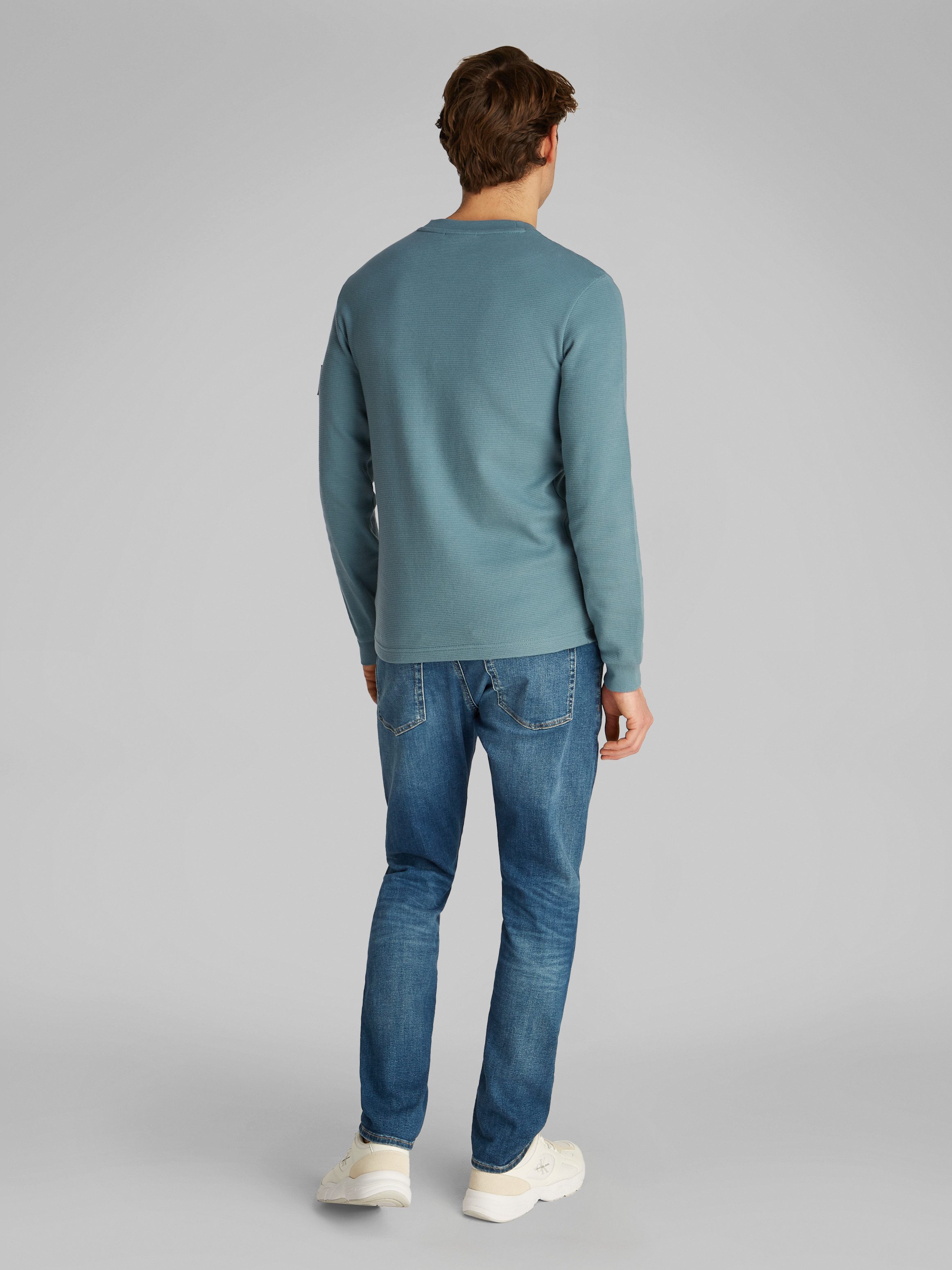 Calvin Klein Shirt met lange mouwen BADGE WAFFLE LS TEE